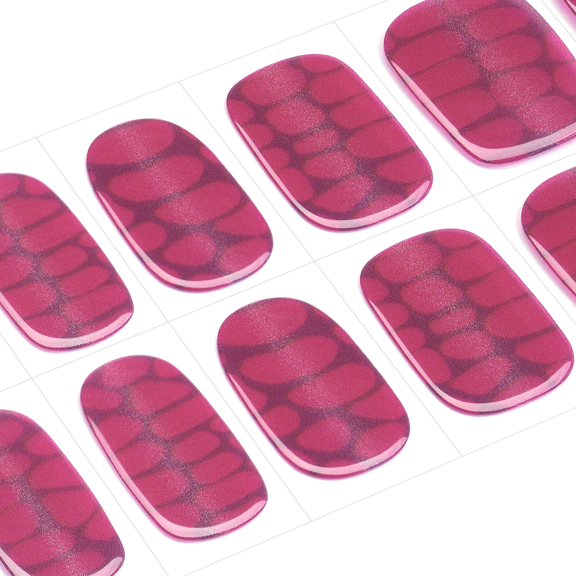 Luminous Purple Gel Nail Strips with a Subtle Crystal Shimmer | Amethyst Aura-2835