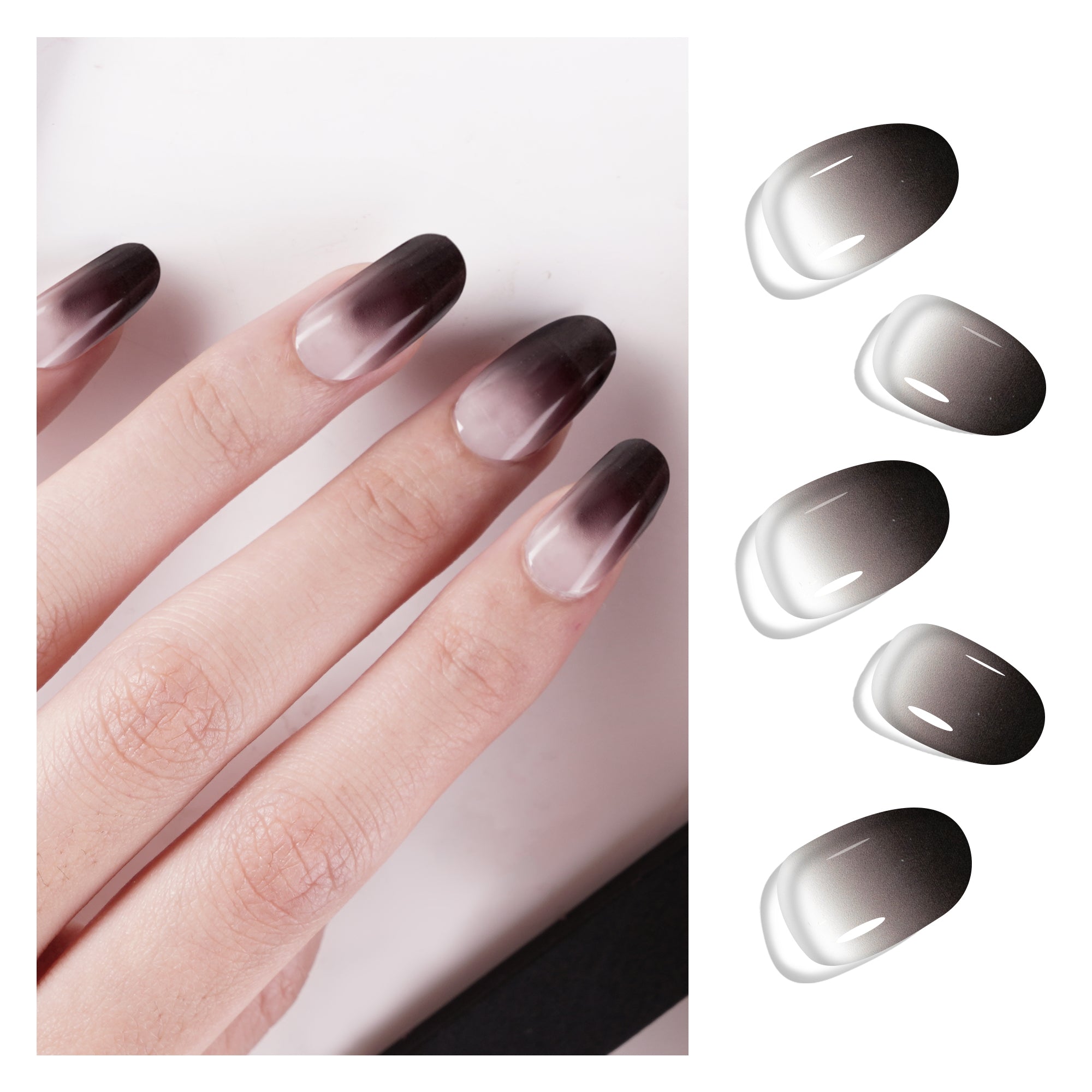 Mystic Smoke Ombre Semi Cured Gel Nail Strips | Mystery - 2119