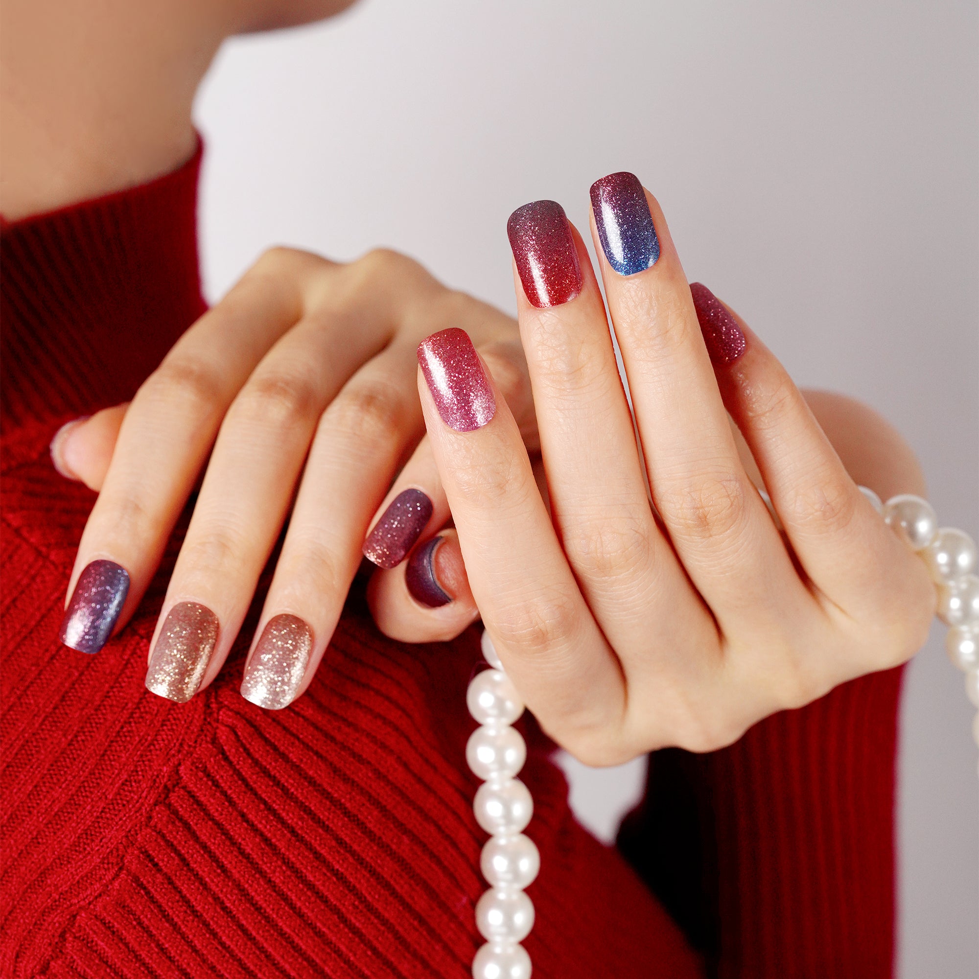 Twilight Shimmer Semi Cured Gel Nail Strips | Twilight - 2423