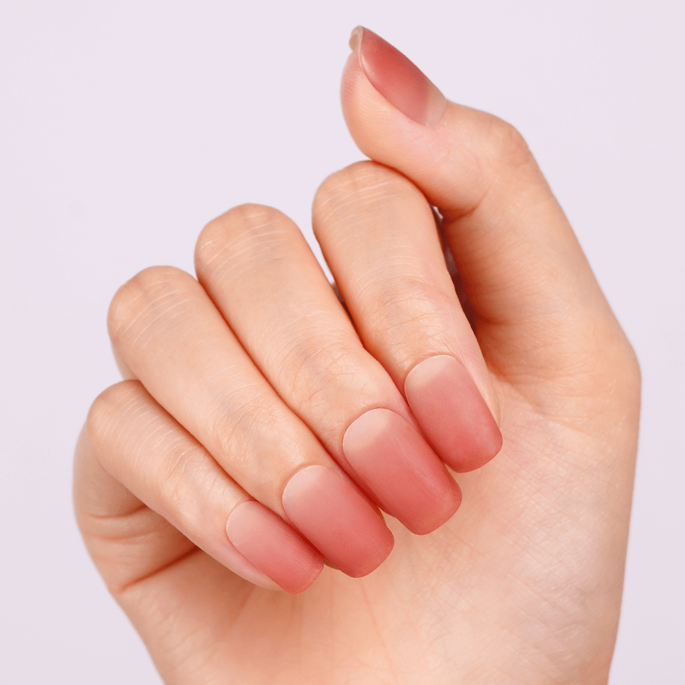 Dusty Mauve Pink Semi-Cured Gel Nail Strips | Muted Rose - 2742