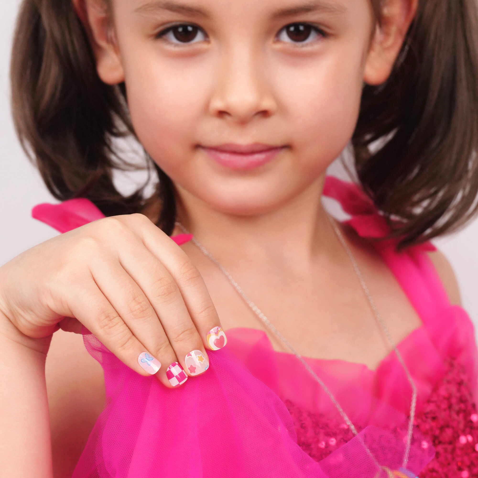 Heart & Butterfly Magic Kids Nail Wraps | Flutterheart - 2787