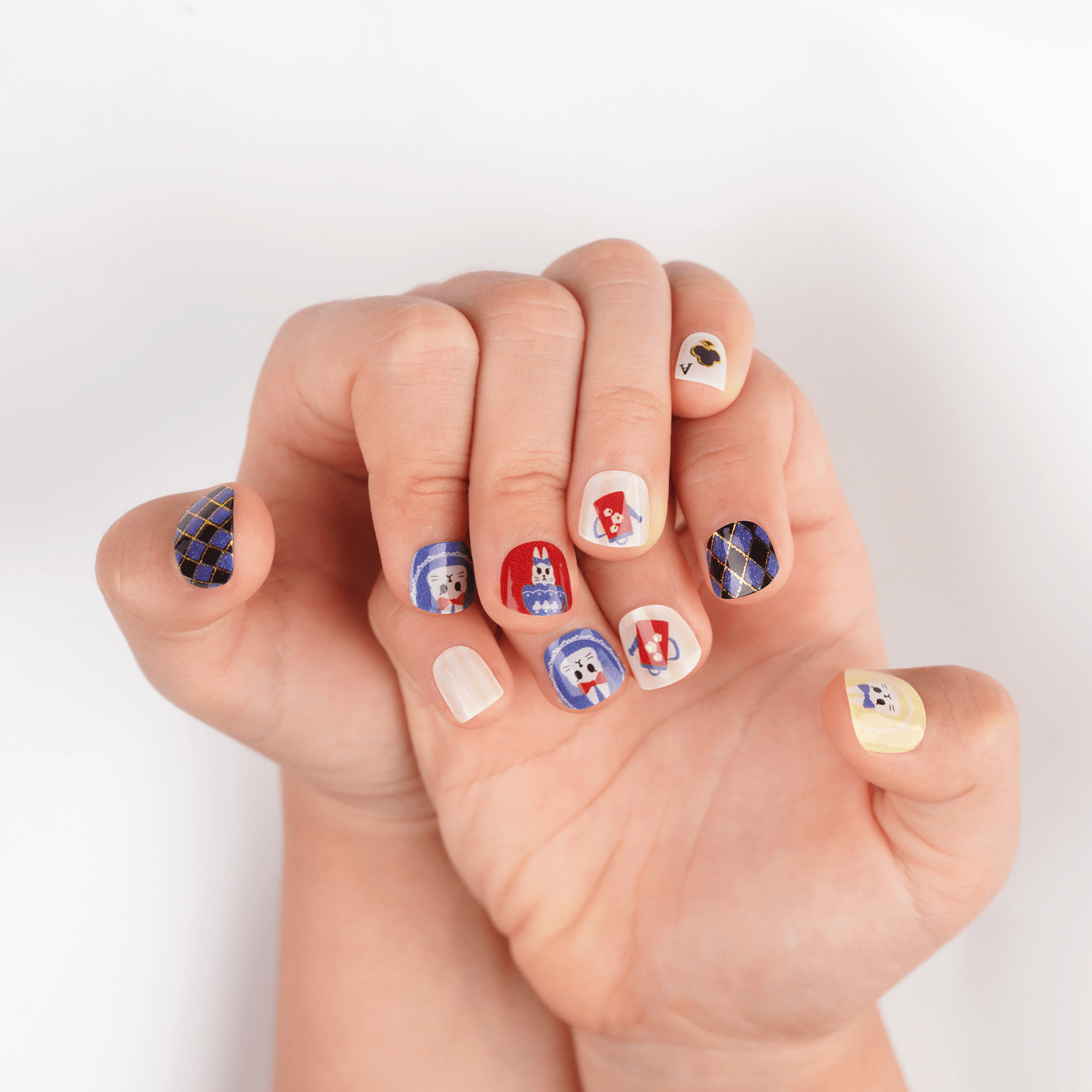 Elegant Jewel-Tone Kids Nail Wraps | Royal Sip - 2791