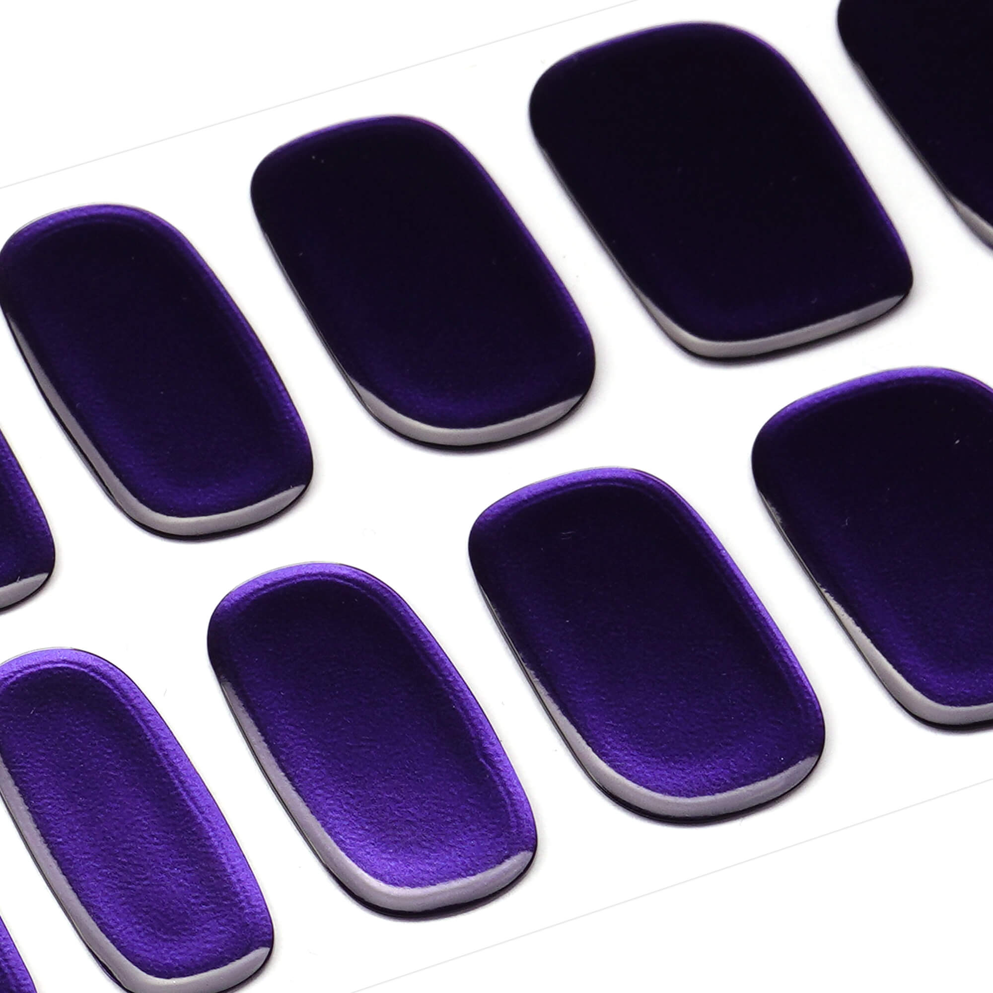 Electric Blue Shine Semi-Cured Gel Nail Strips | Klein Flash-2796