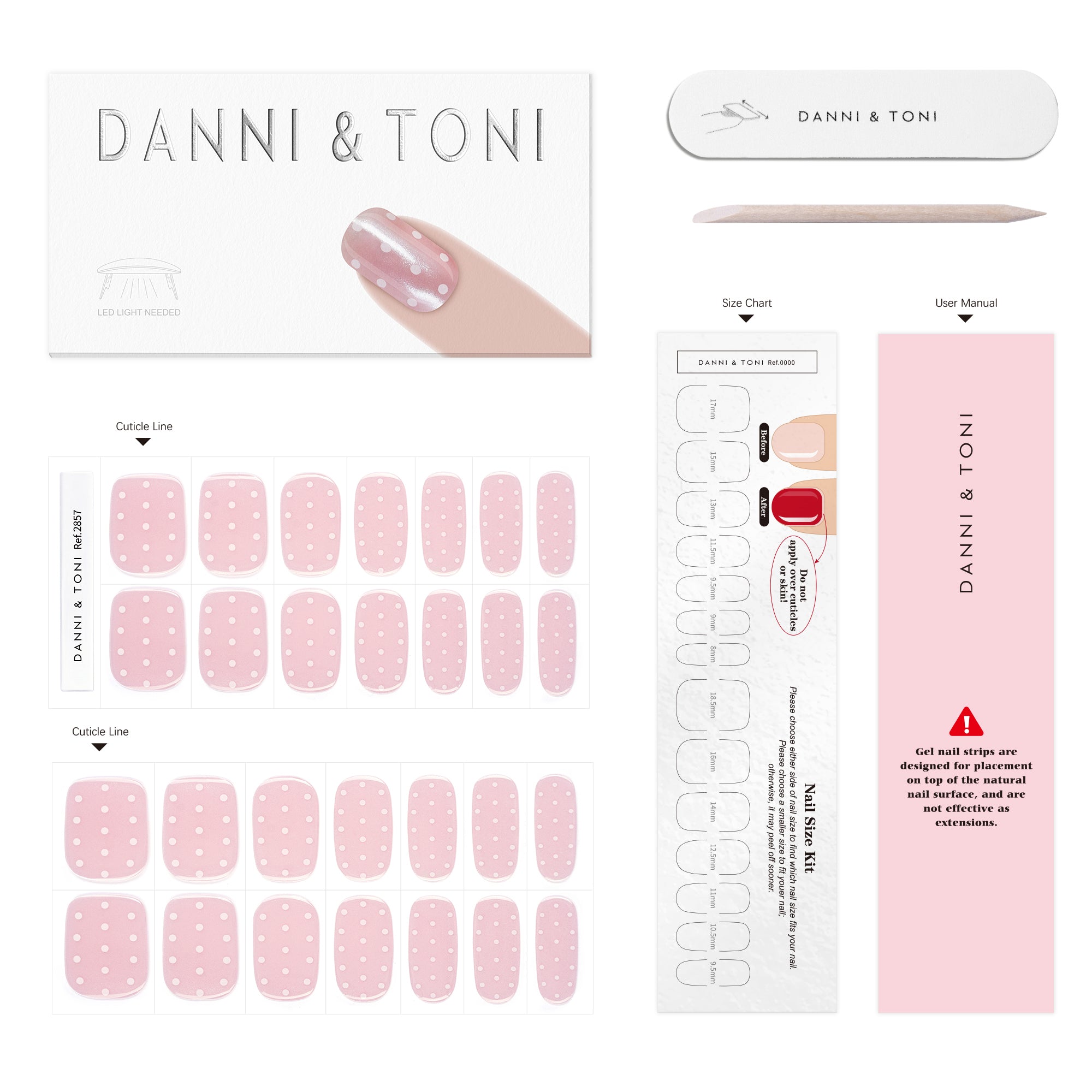 Pastel Polka Dot Gel Nail Strips for a Soft and Charming Manicure | Dreamy Dots-2857
