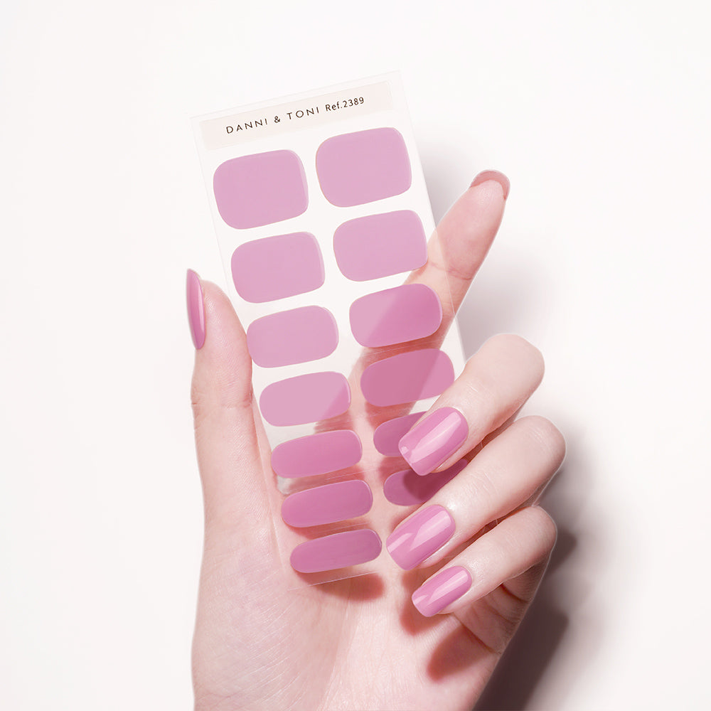 Lavish Lilac Matte Semi Cured Gel Nail Strips | Enchanted Amethyst - 2389