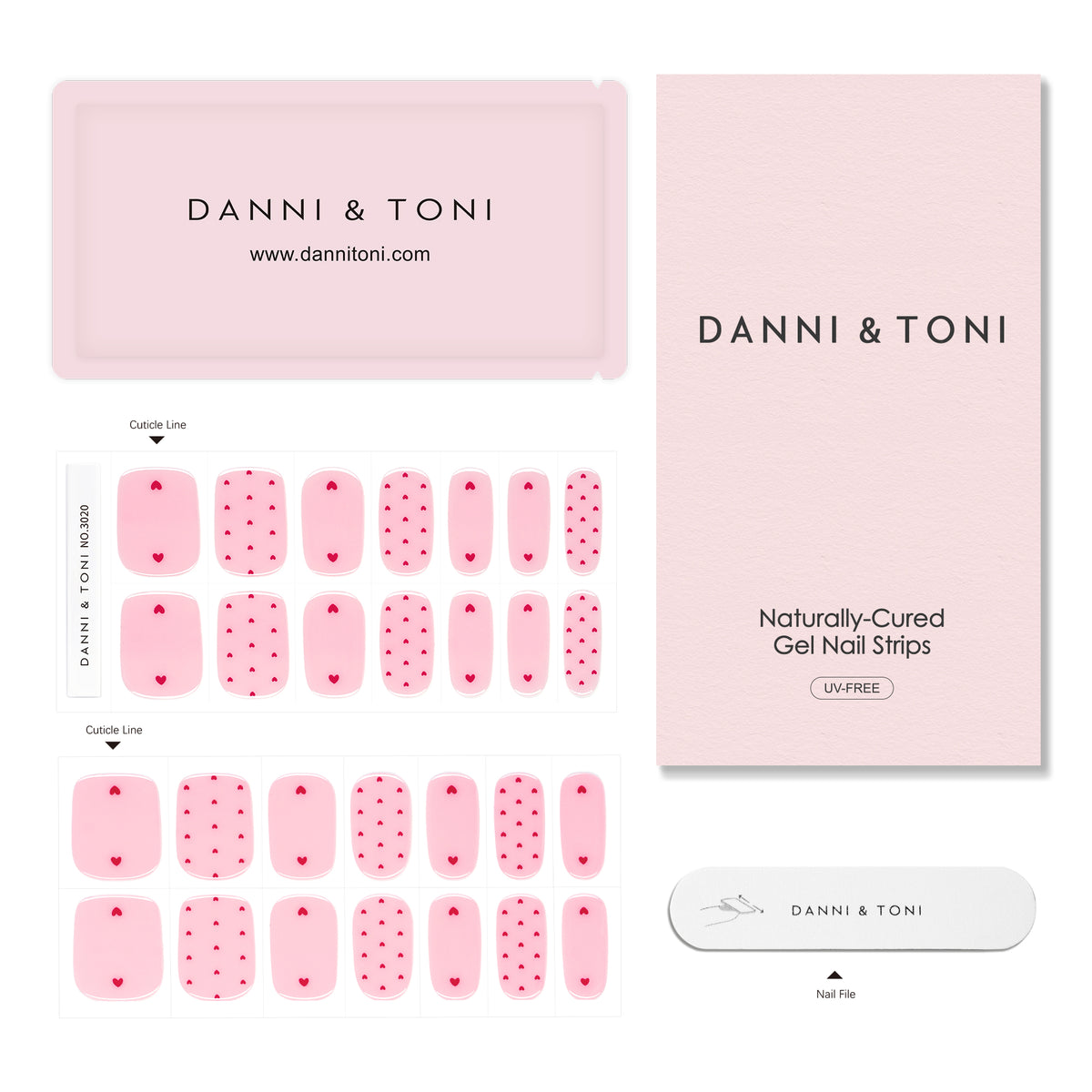 Blush Hearts-3020 | No UV Lamp Needed