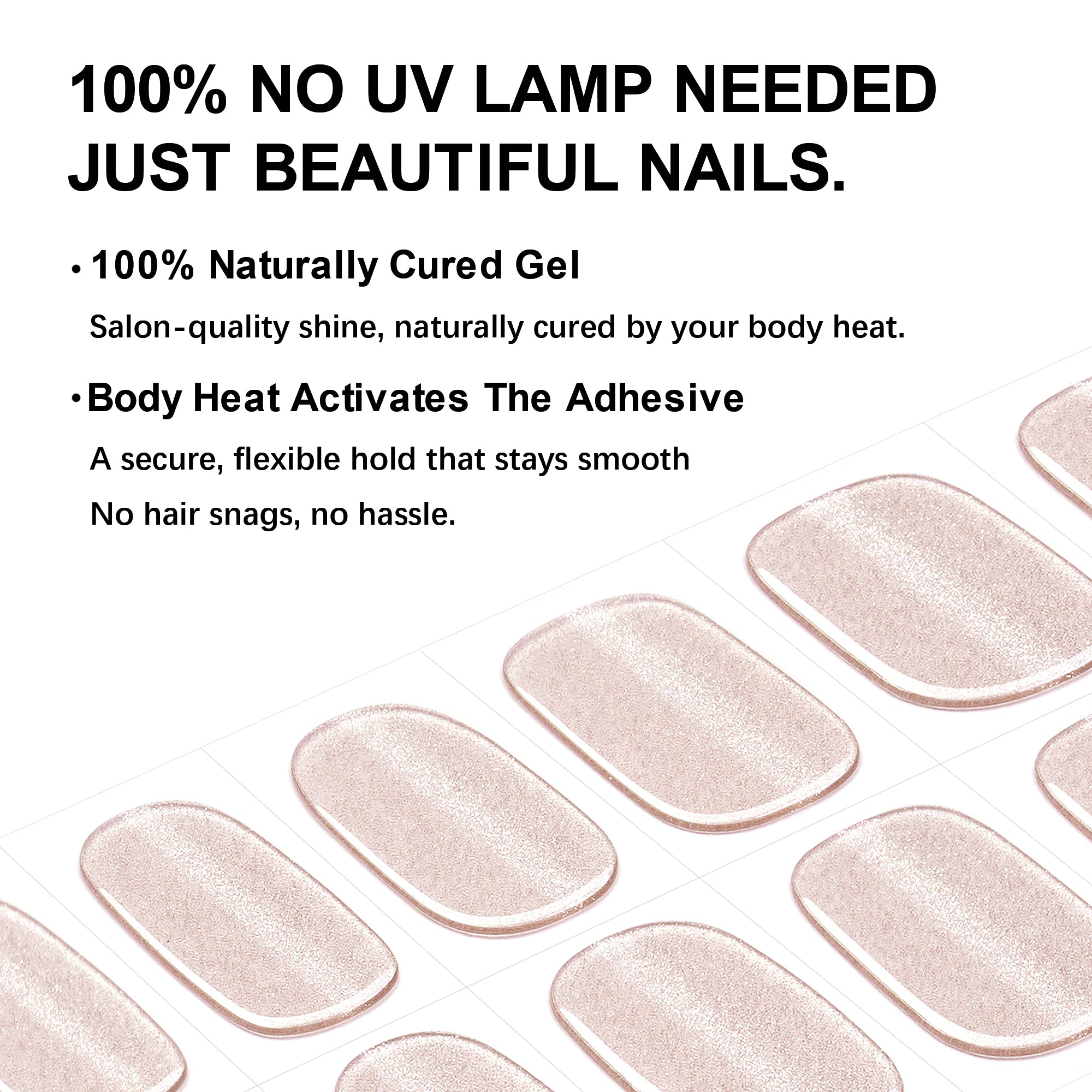 Rose Shimmer-3025 | No UV Lamp Needed