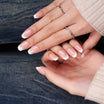 Modern Dual-Tone French Tip Semi Cured Gel Nail Strips | Happy-Go-Lucky - 3531
