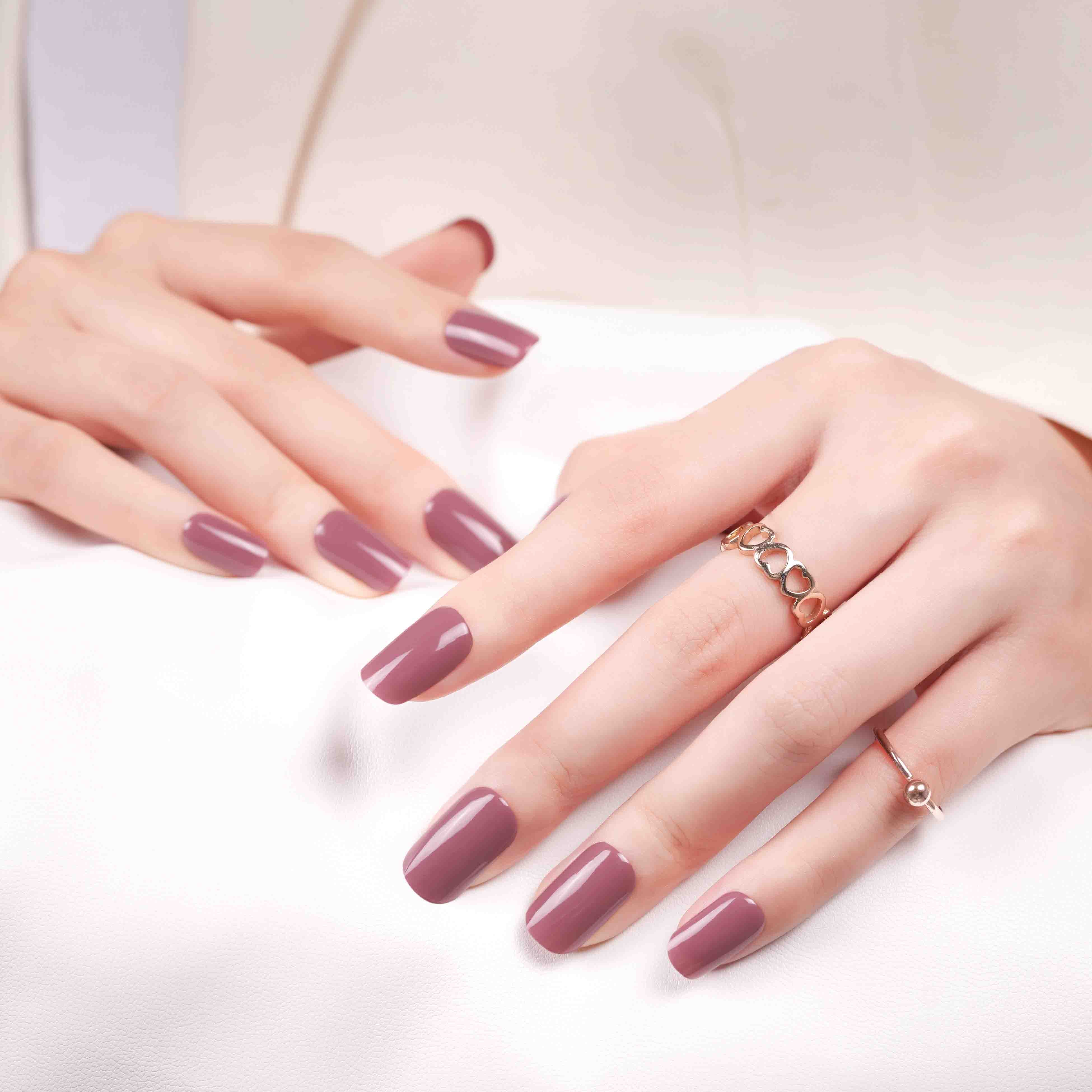 Lavender Whisper Semi-Cured Gel Nail Strips | Violet Reverie - 2407
