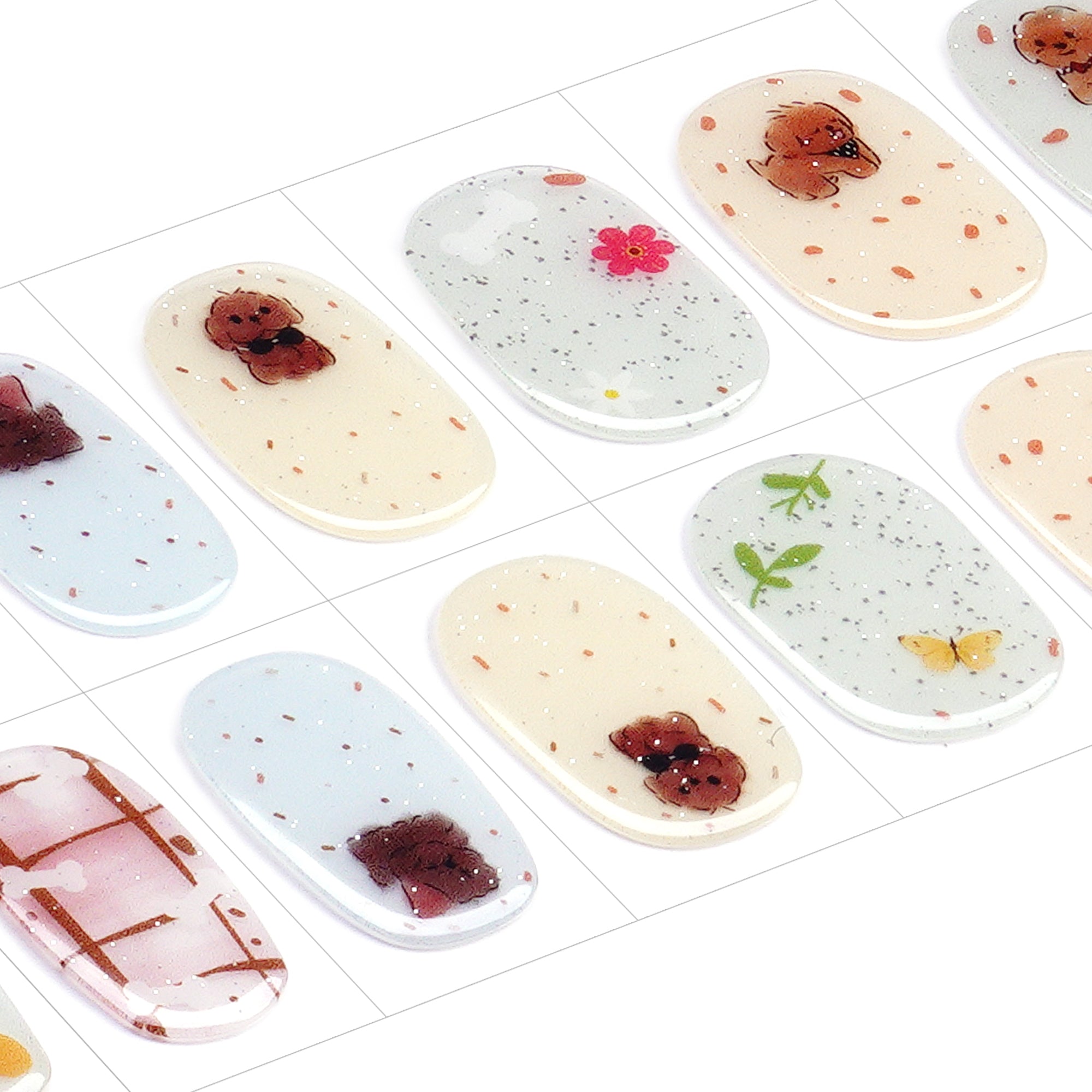 Adorable Gel Nail Strips for Kids | Furry Friend-2882