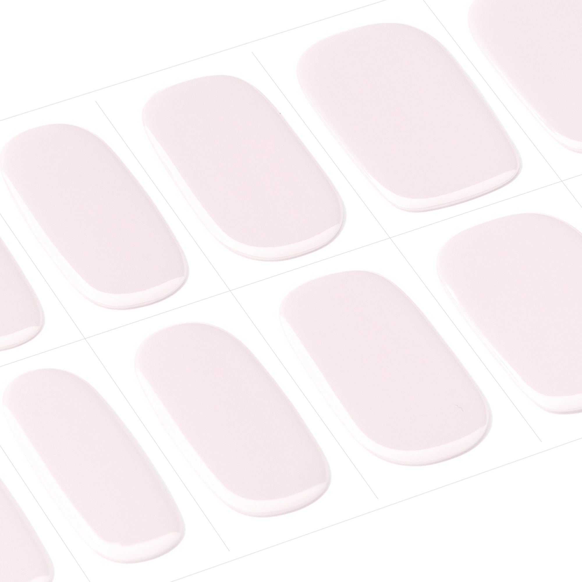 Iridescent Soft Glow Gel Nail Strips | Misty Pearl -2802