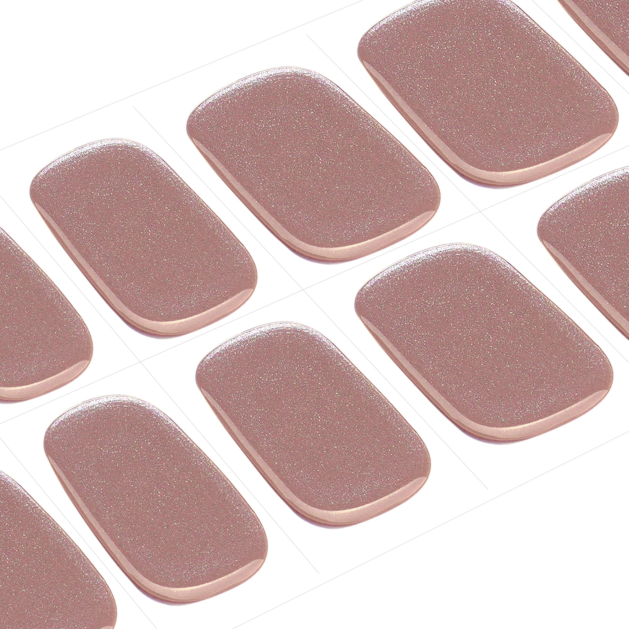 Warm Elegance with a Modern Glow Gel Nail Strips | Sepia Shine-2830