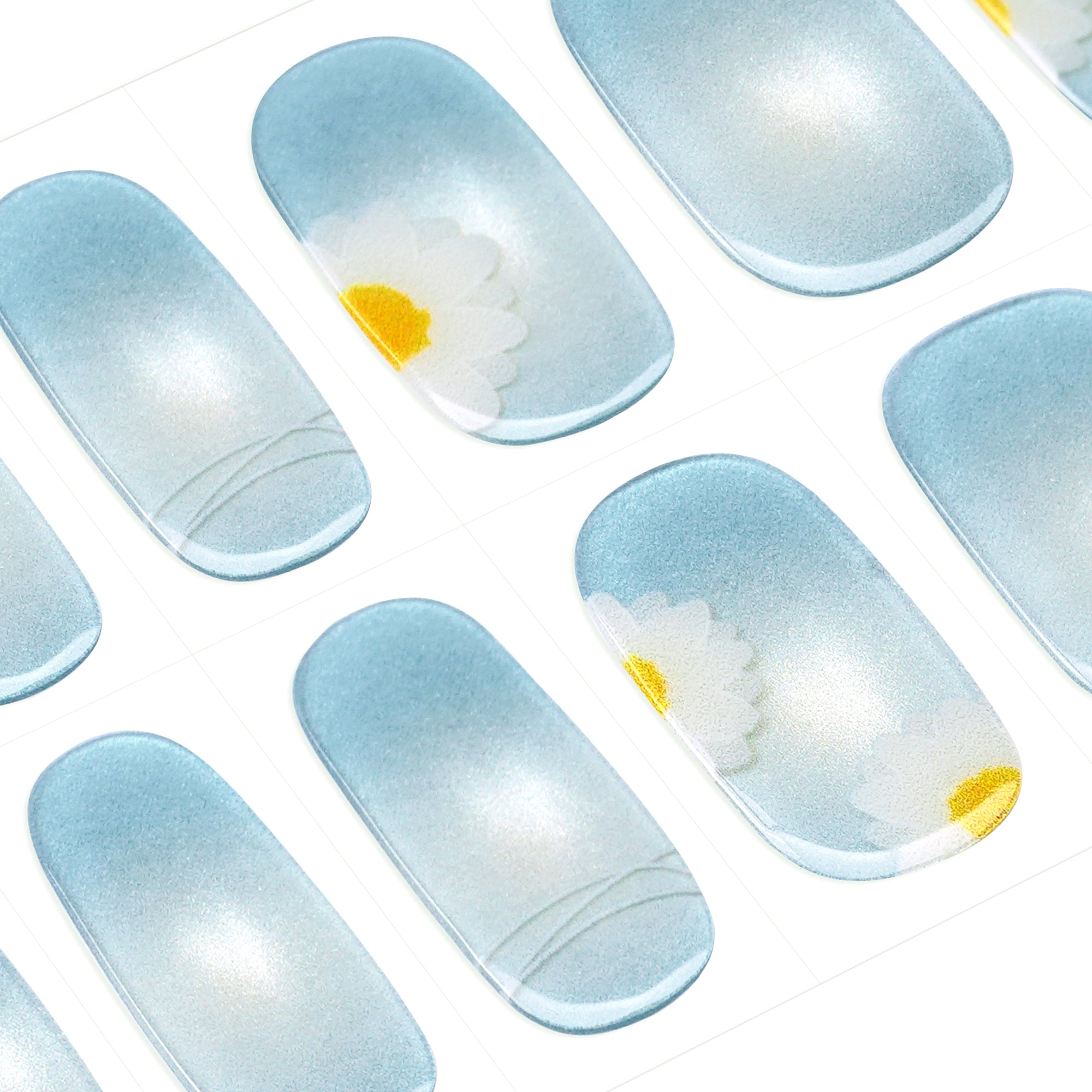 Soft Sage Green Semi-Cured Gel Nail Strips | Verdant Whisper - 2705