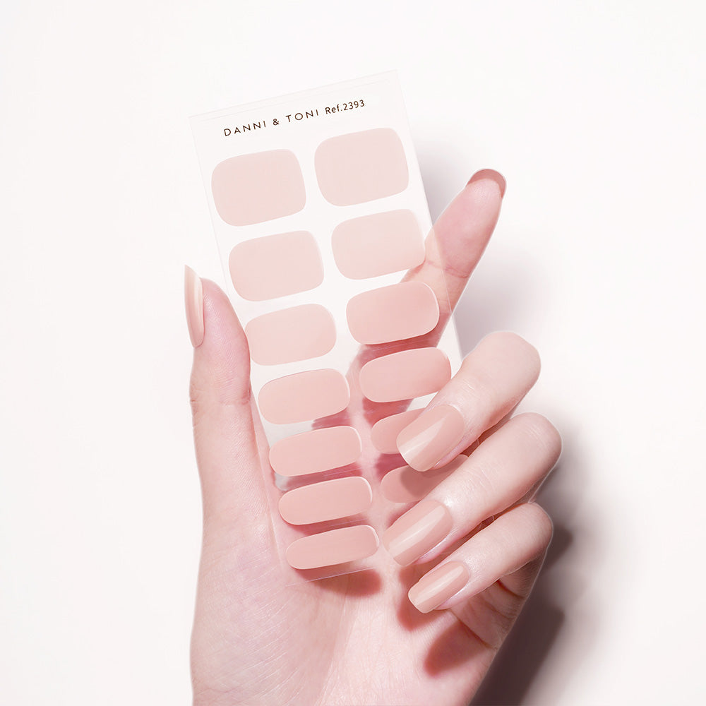 Minimalist Nude Matte Semi Cured Gel Nail Strips | Tint Nude - 2393