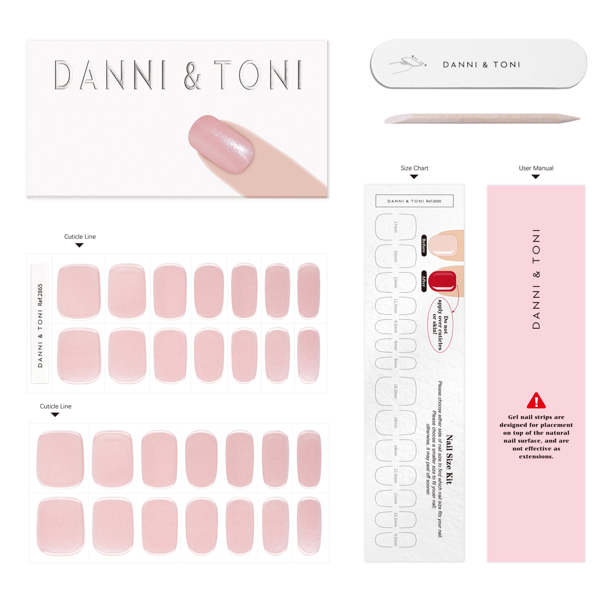 Soft Neutral Gel Nail Strips with a Smooth, Silky Finish | Silken Hush-2865