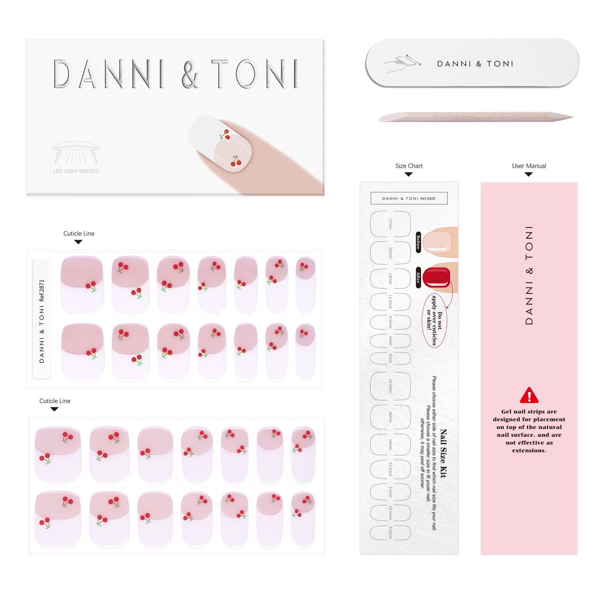 Soft French Tip Gel Nail Strips with a Sweet, Parisian Touch | Chérie Tips-2871