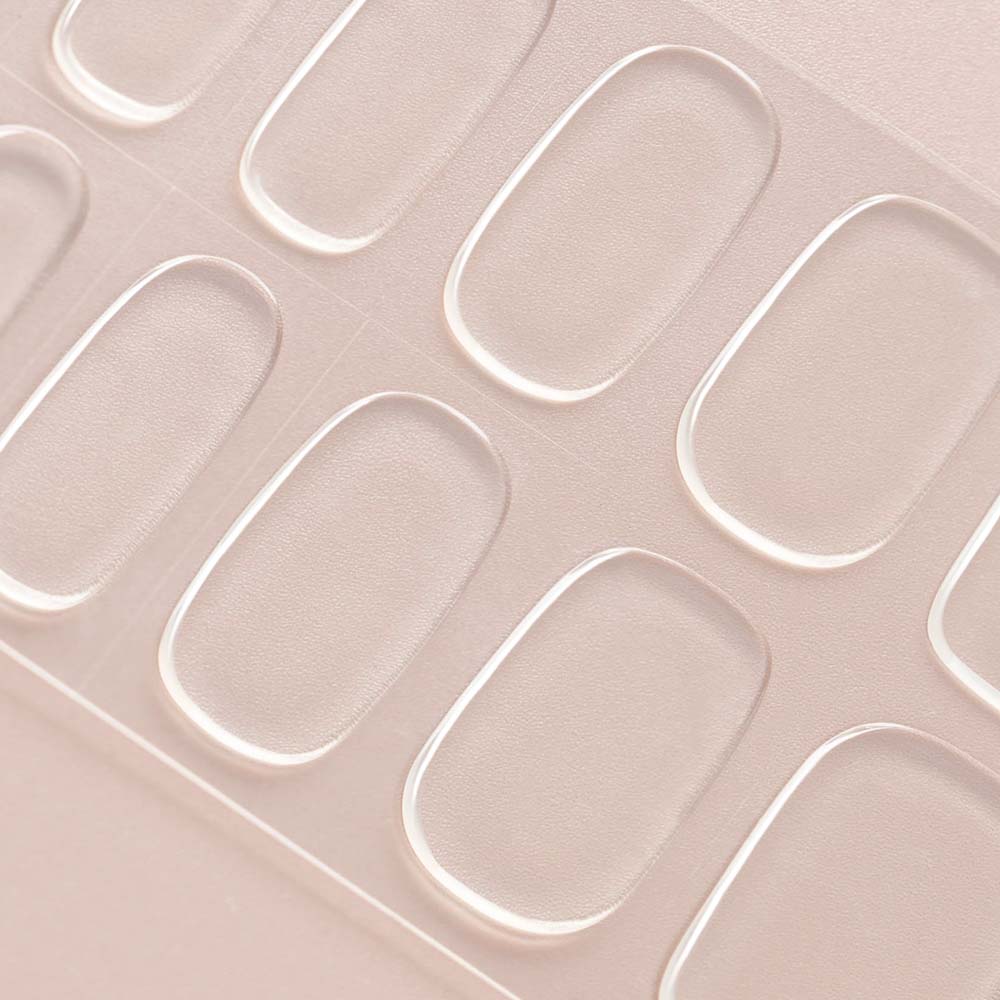 Transparent, Clear Semi Cured Gel Nail Strips | Crystal Clear - 9329