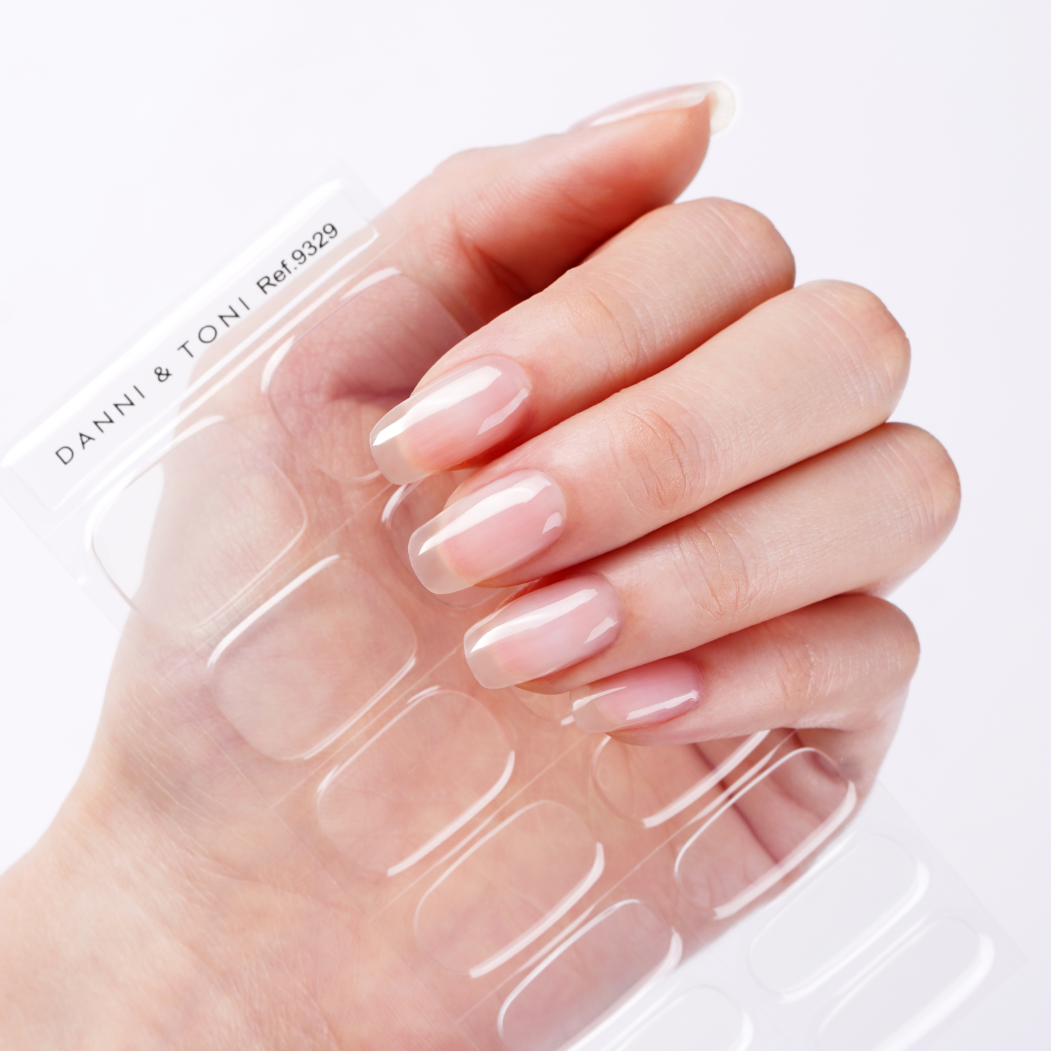 Transparent, Clear Semi Cured Gel Nail Strips | Crystal Clear - 9329