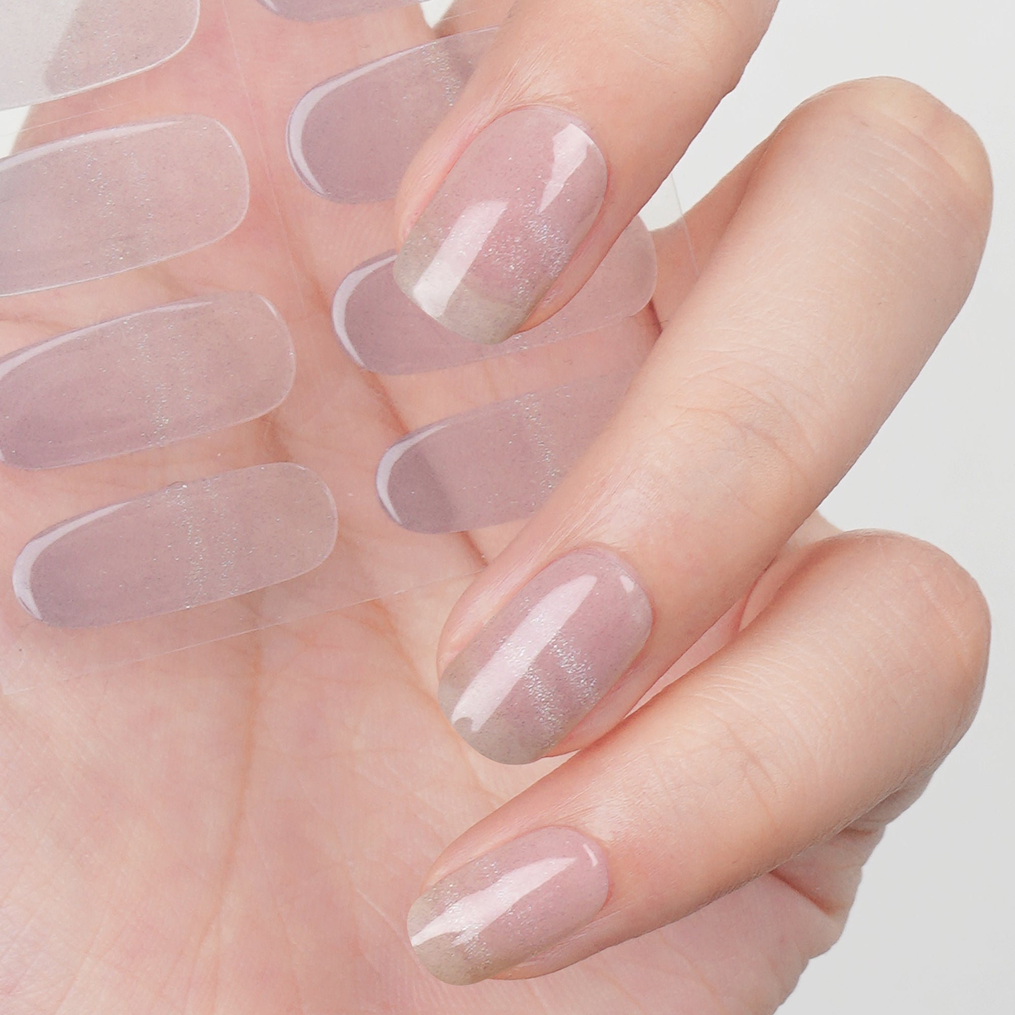 Soft Shimmer Semi-Cured Gel Nail Strips | Twilight Glimmer - 2508