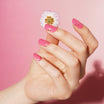 Elegant Rose Pink Gel Nail Strips with Luxe Gloss Finish | Regal Rose-2897