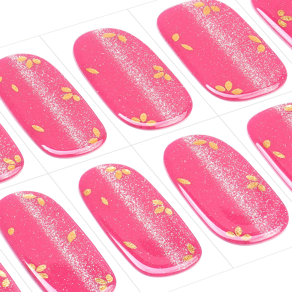 Elegant Rose Pink Gel Nail Strips with Luxe Gloss Finish | Regal Rose-2897