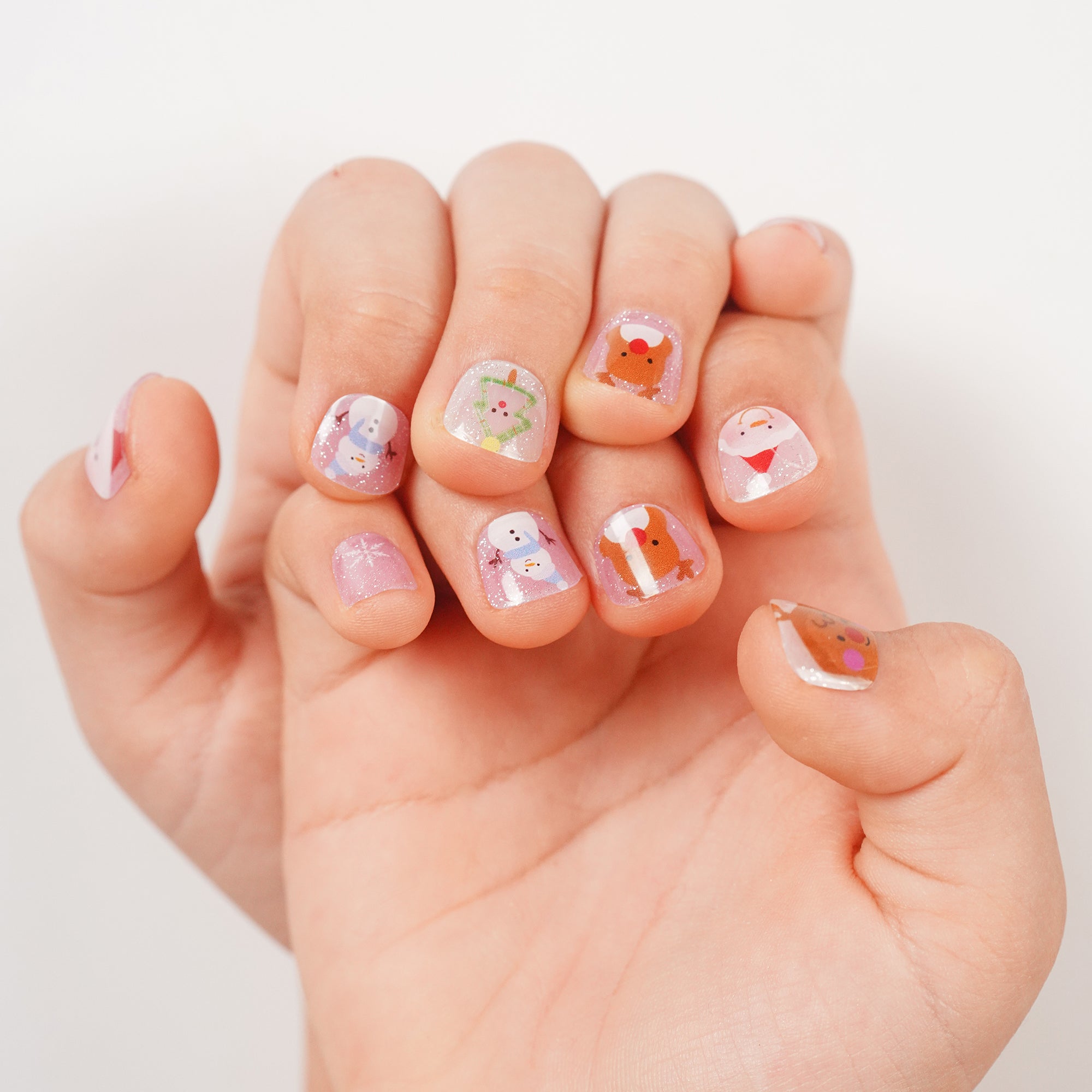 Snowy Magic Kids’ Nail Wraps | Whimsical Winter-2856