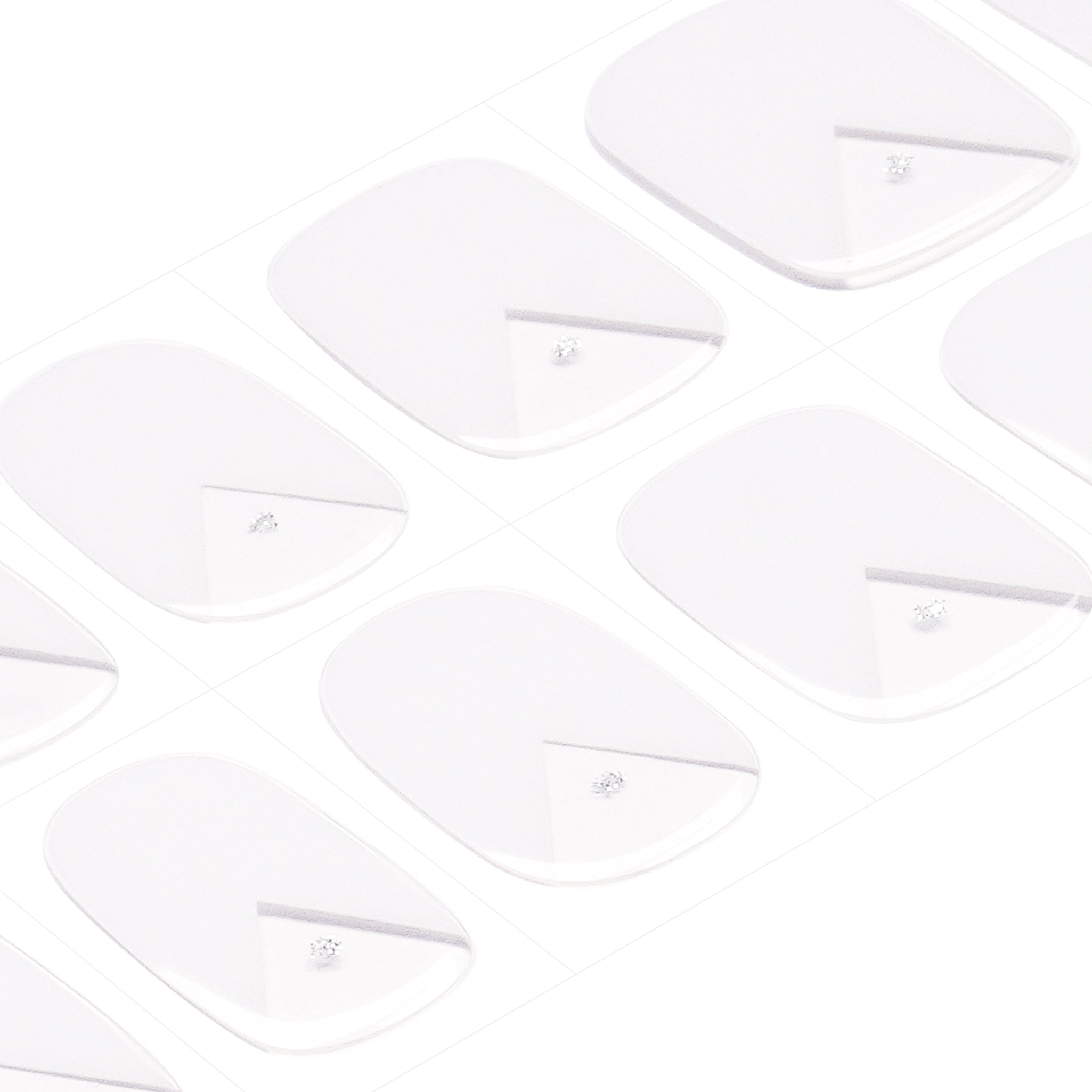 Classic French White Gel Nail Strips with Clean Bridal Gloss Finish | Crisp Vow-2927