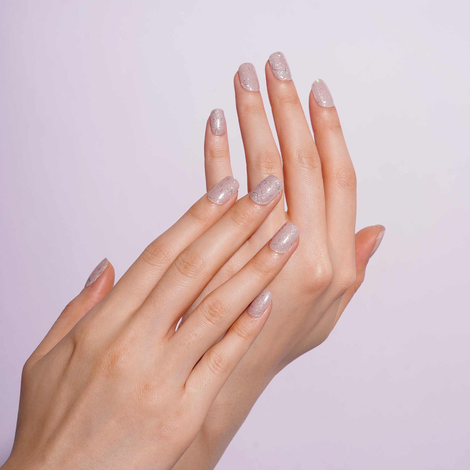 Cool-Toned Gel Nail Design with Icy, Luminous Elegance | Frosty Flare-2890