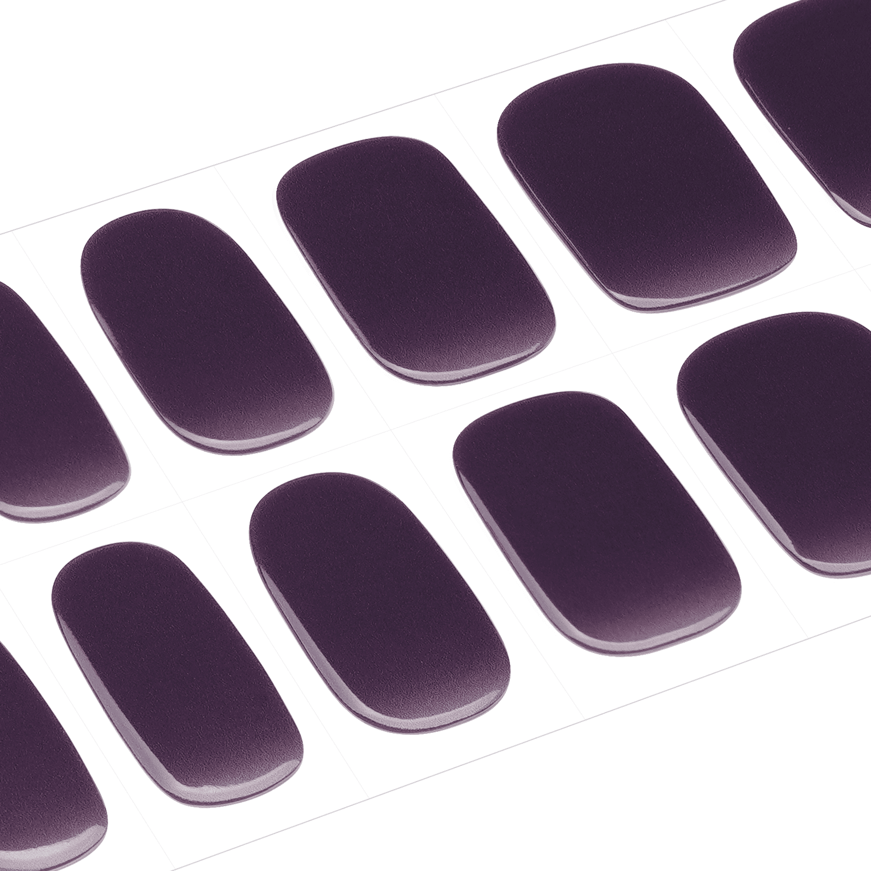 Soft Mauve Gradient Semi-Cured Gel Nail Strips | Mist Mauve-2800