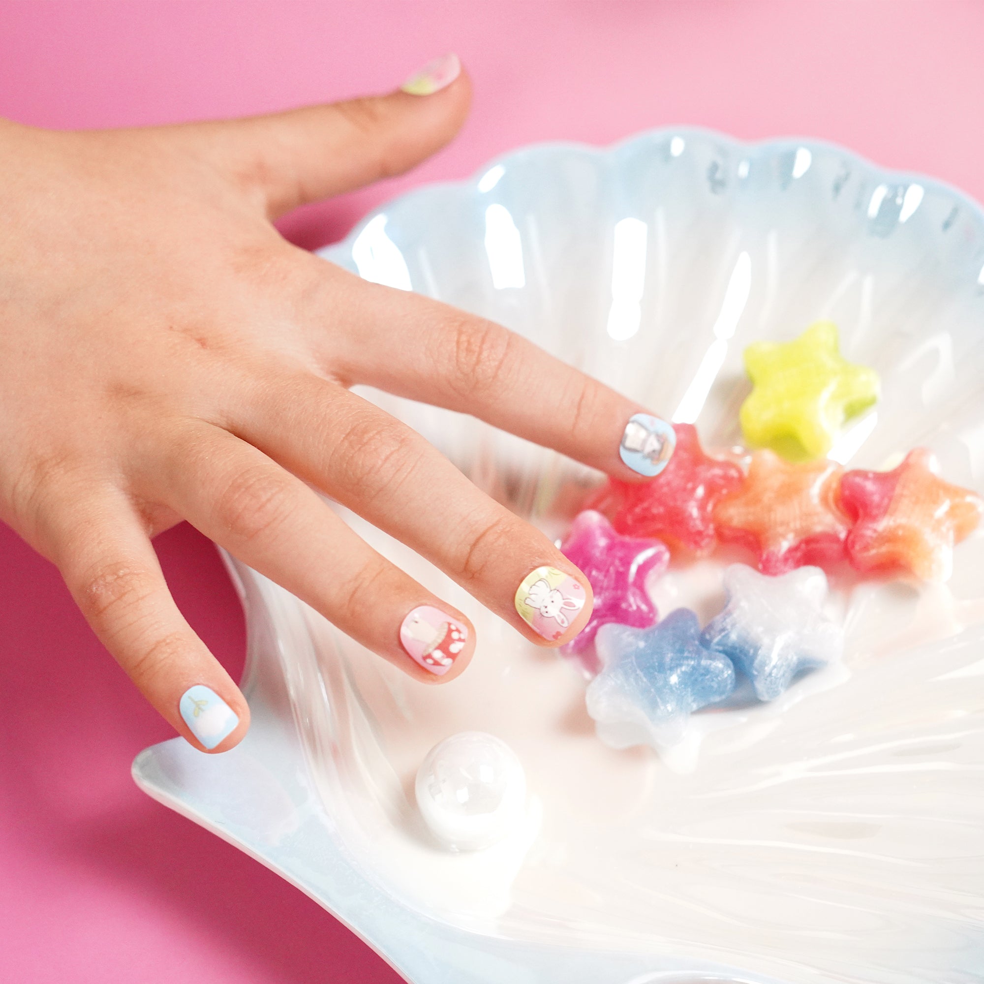 Playful Gel Nail Strips for Kids | Purr & Hop-2883