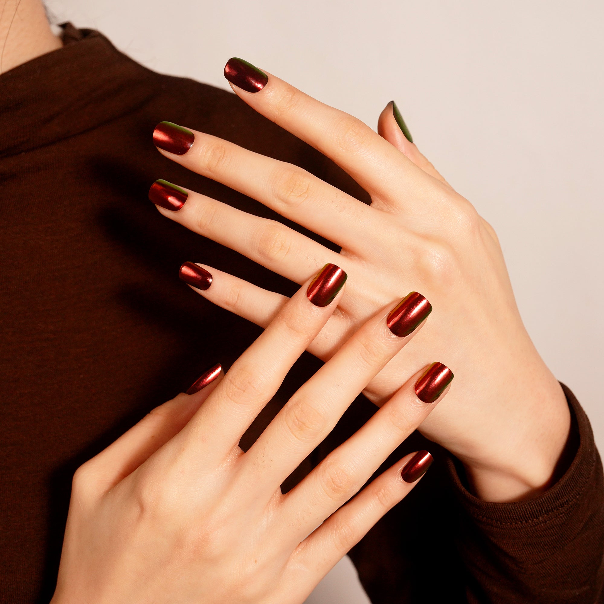 Warm Earth-Tone Gel Nail Strips with a Cozy, Natural Feel | Rustic Charm - 2827