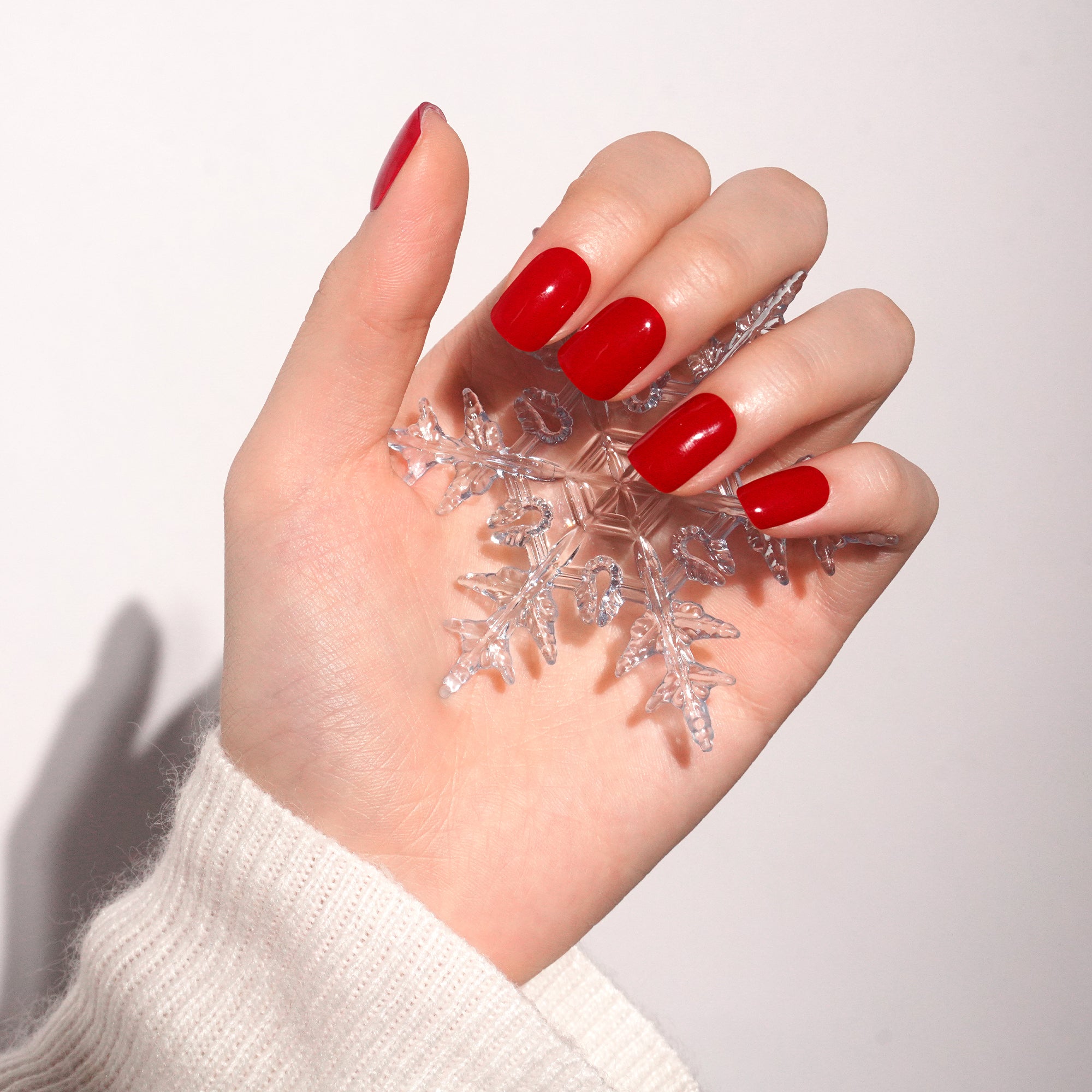 Vibrant Jewel Red Gel Nail Strips | Ruby Rush-2838