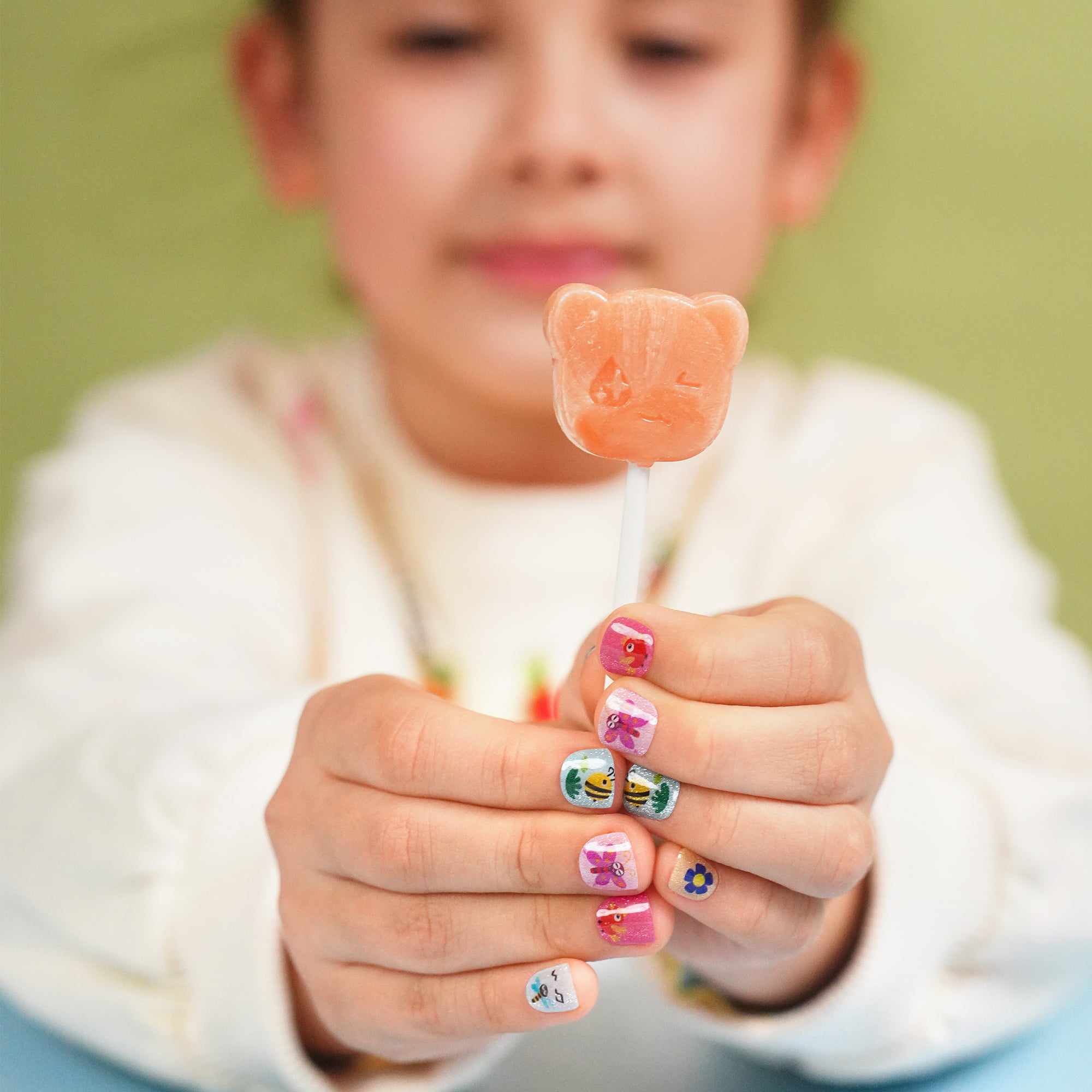 Cheerful Gel Nail Strips for Kids | Birdie Buzz-2887