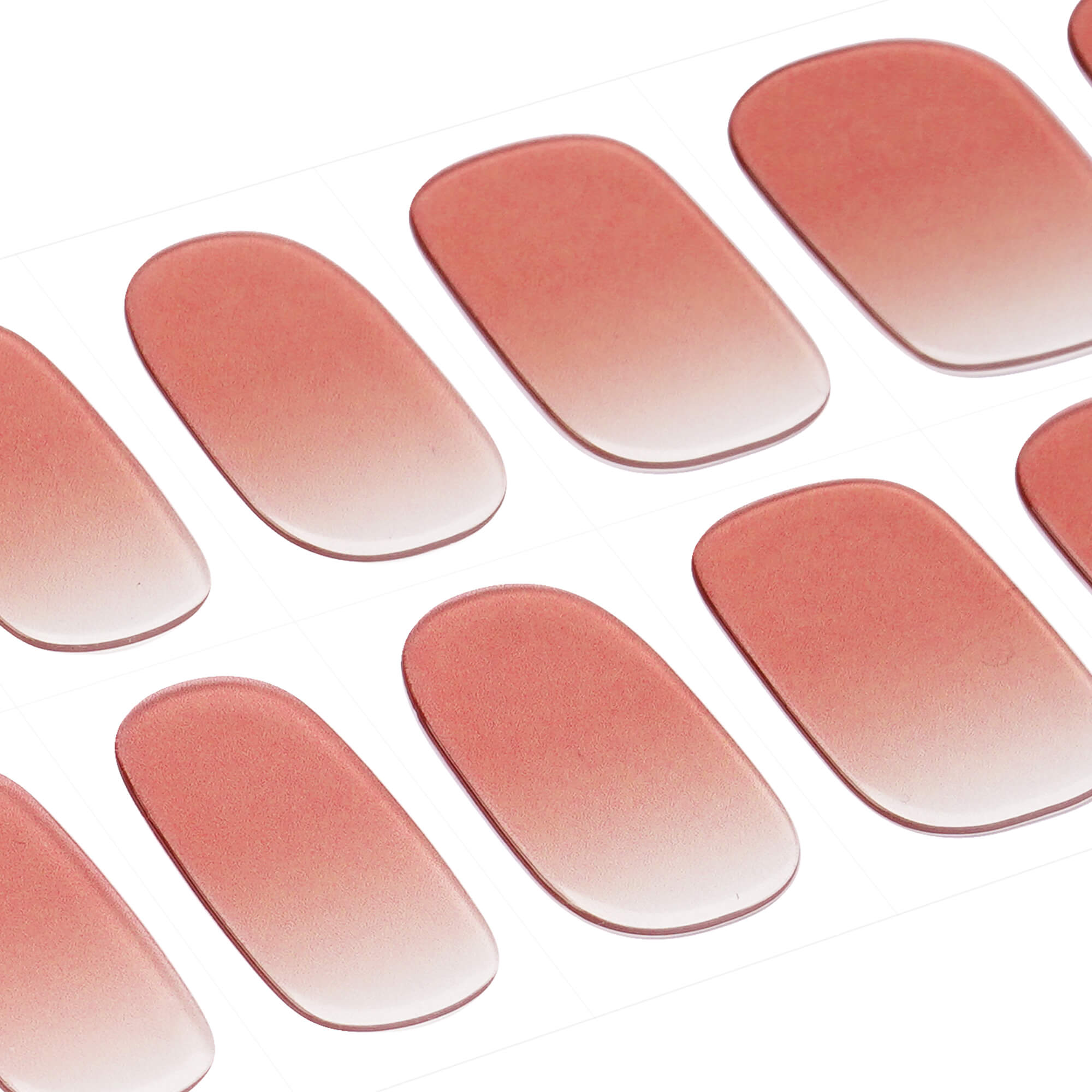 Dusty Mauve Pink Semi-Cured Gel Nail Strips | Muted Rose - 2742