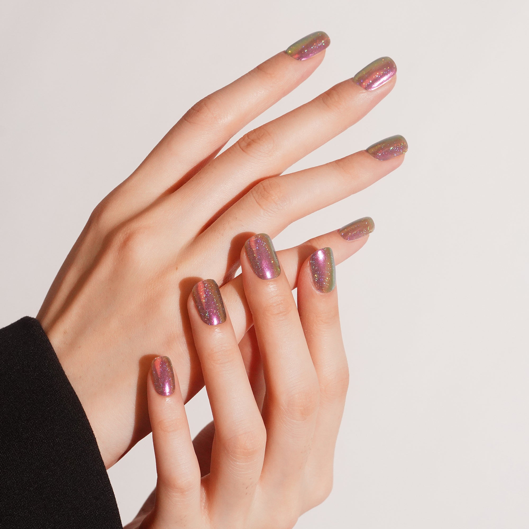 Shimmering Pearl Glow Gel Nail Strips for a Soft, Enchanting Look | Iridescent Charm-2826