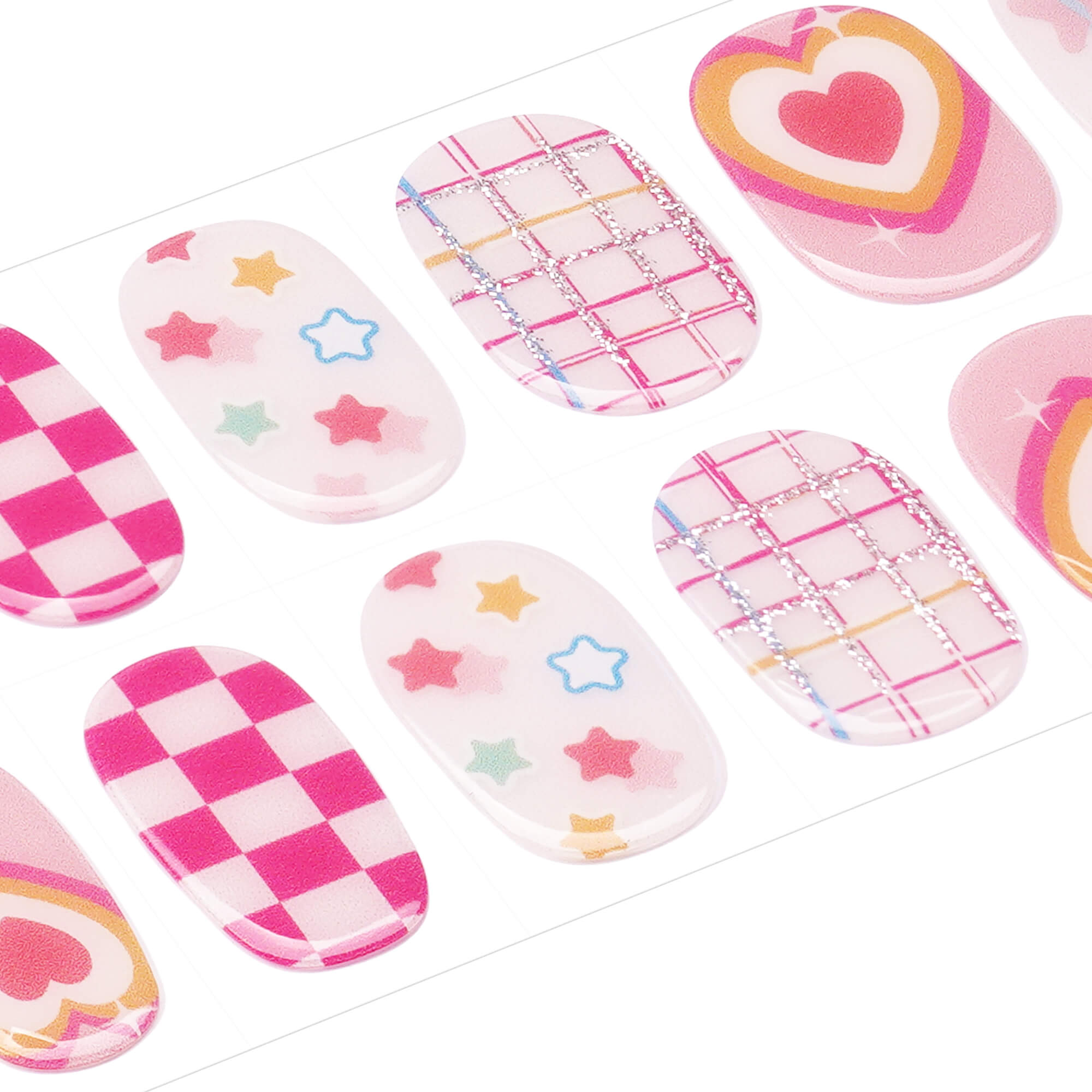 Heart & Butterfly Magic Kids Nail Wraps | Flutterheart - 2787