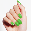 Vibrant Citrus Sparkle Semi Cured Gel Nail Strips | Lucky Emerald - 2504