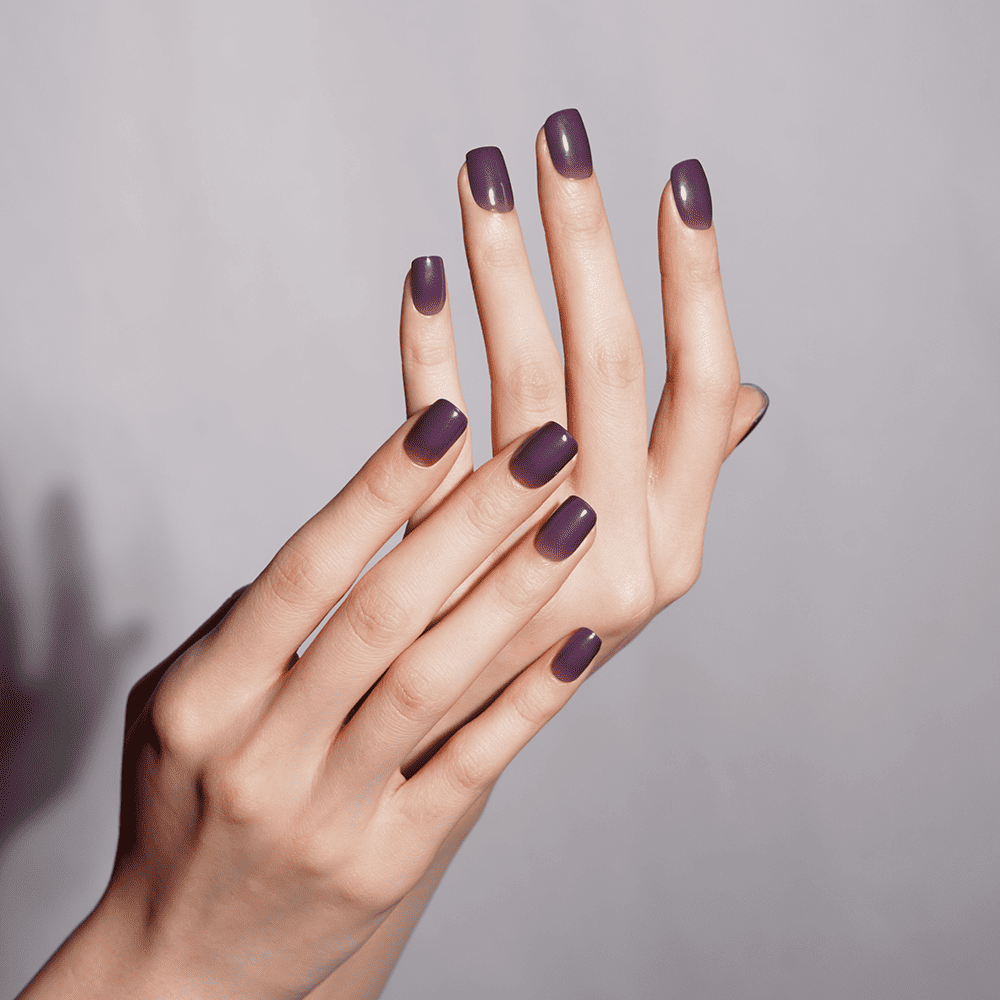 Soft Mauve Gradient Semi-Cured Gel Nail Strips | Mist Mauve-2800
