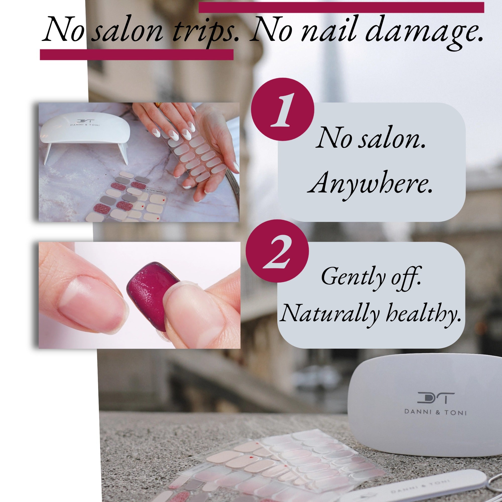 Milky Jelly French Tip Gel Nail Strips with Glossy Clean Girl Finish | Jelly French - 2917