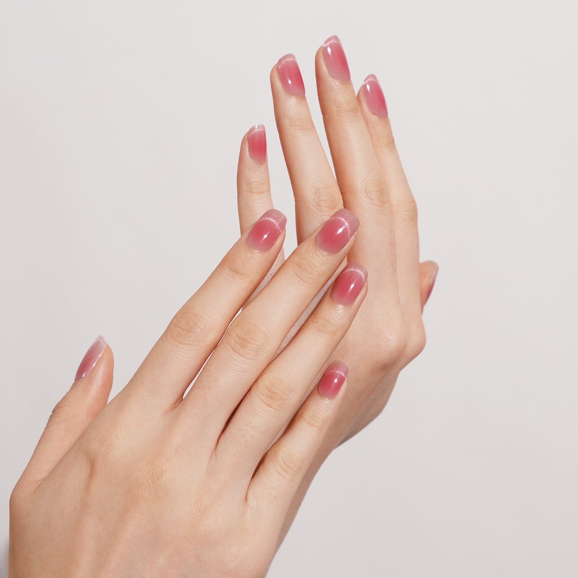 Soft Rose Gel Nail Design with a Dreamy, Luminous Finish | Blush Mirage-2869