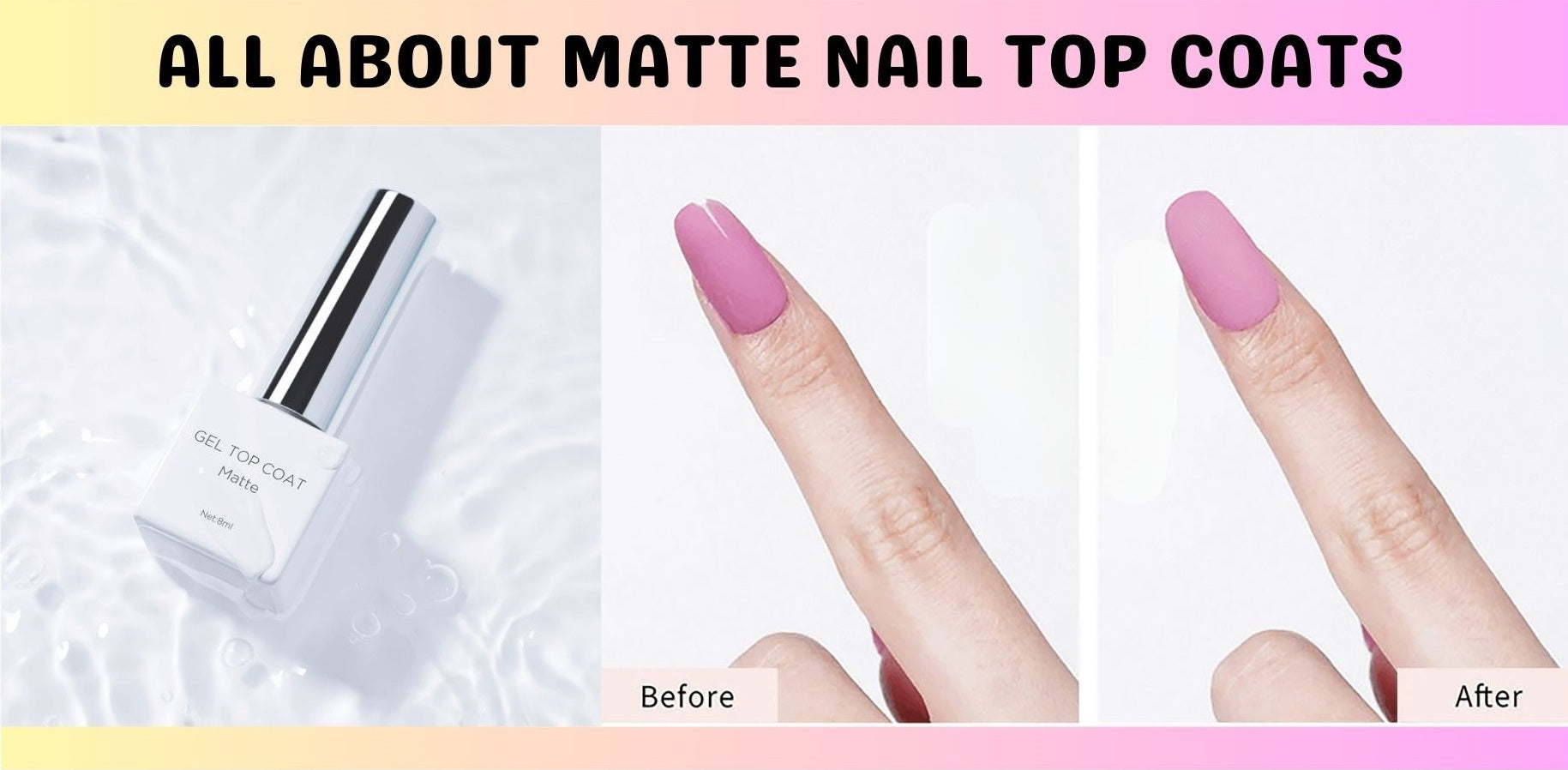 How Using a Matte Top Coat Can Take Your Gel Nail Strips to New Levels