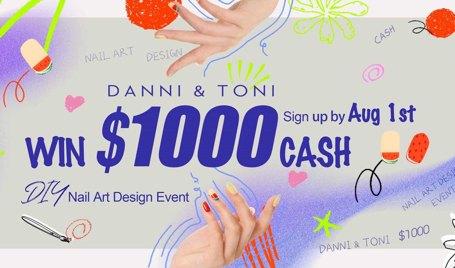 Tips for Winning Danni & Toni's DIY Nail Design Event - dannitoni.com