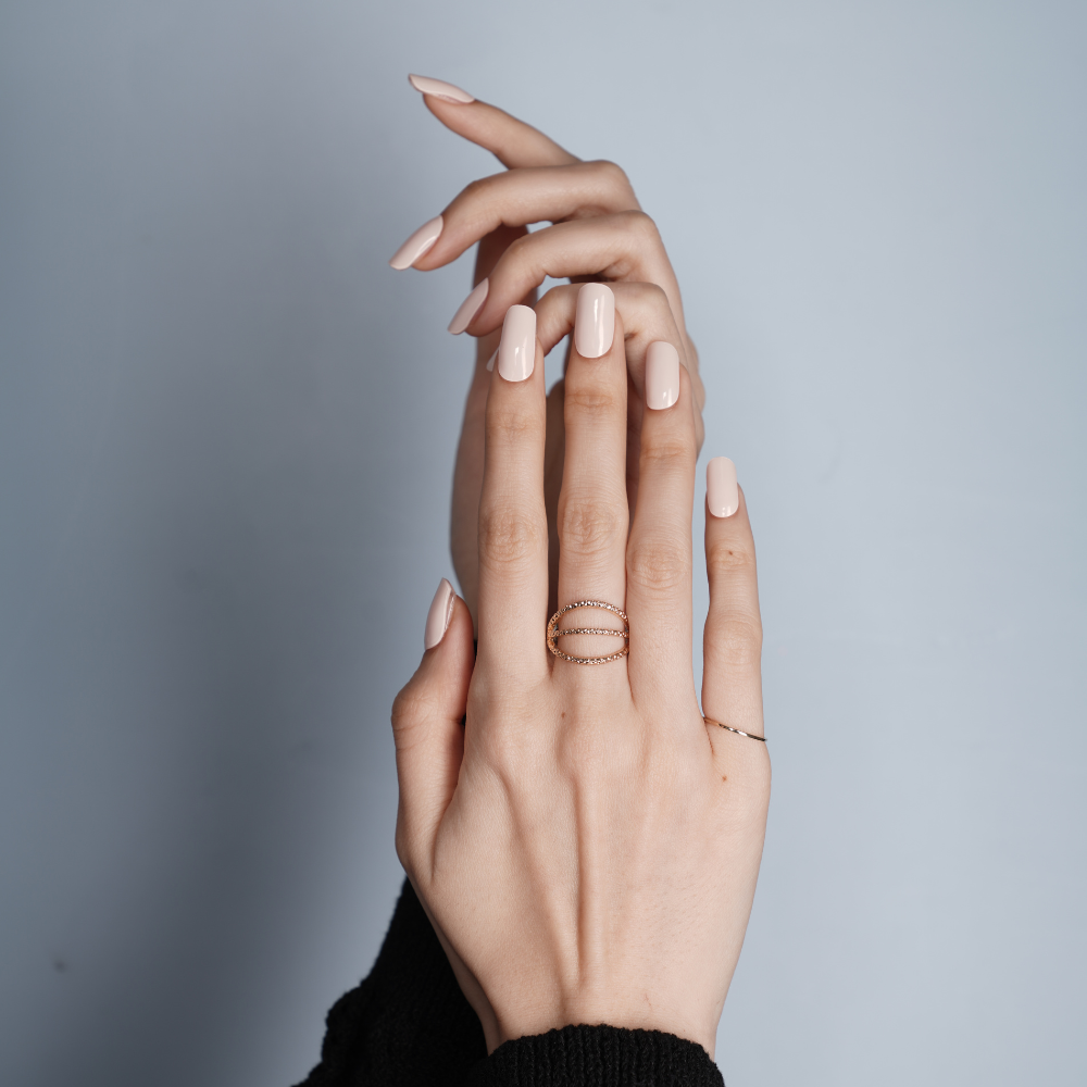 Neutral Simple Nude Gel Nail Strips | Chic Nude | Danni & Toni