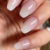 Glitter Ombre French Tip Semi Cured Gel Nail Strips | In the Mood for Love - 1273