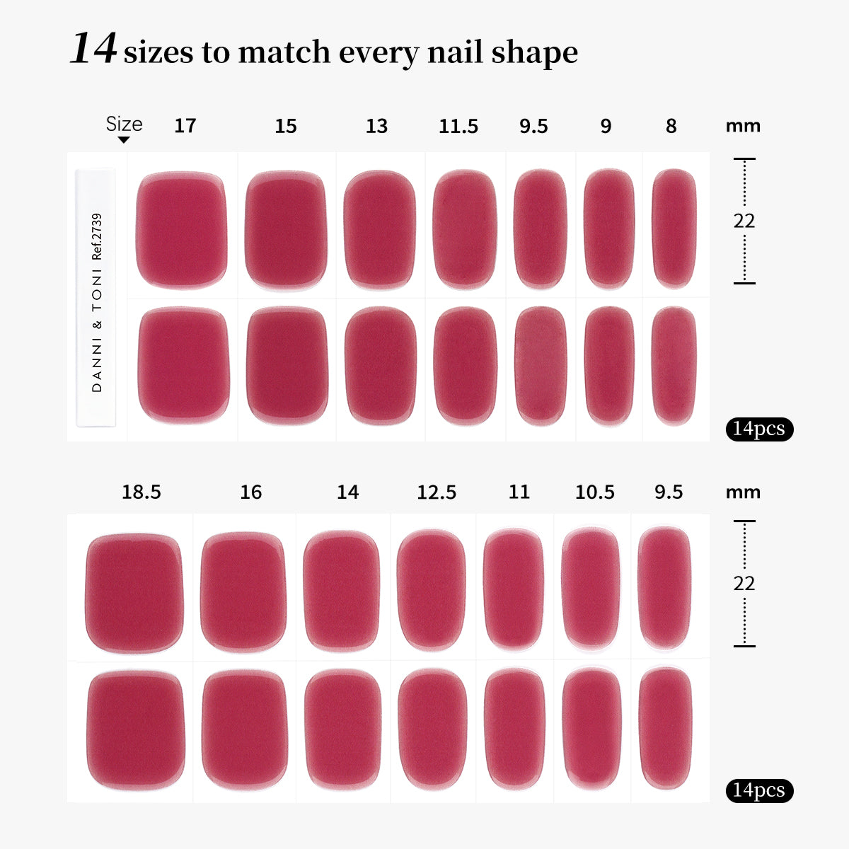 Glossy Cherry Red Semi-Cured Gel Nail Strips | Sheer Cherry-2739