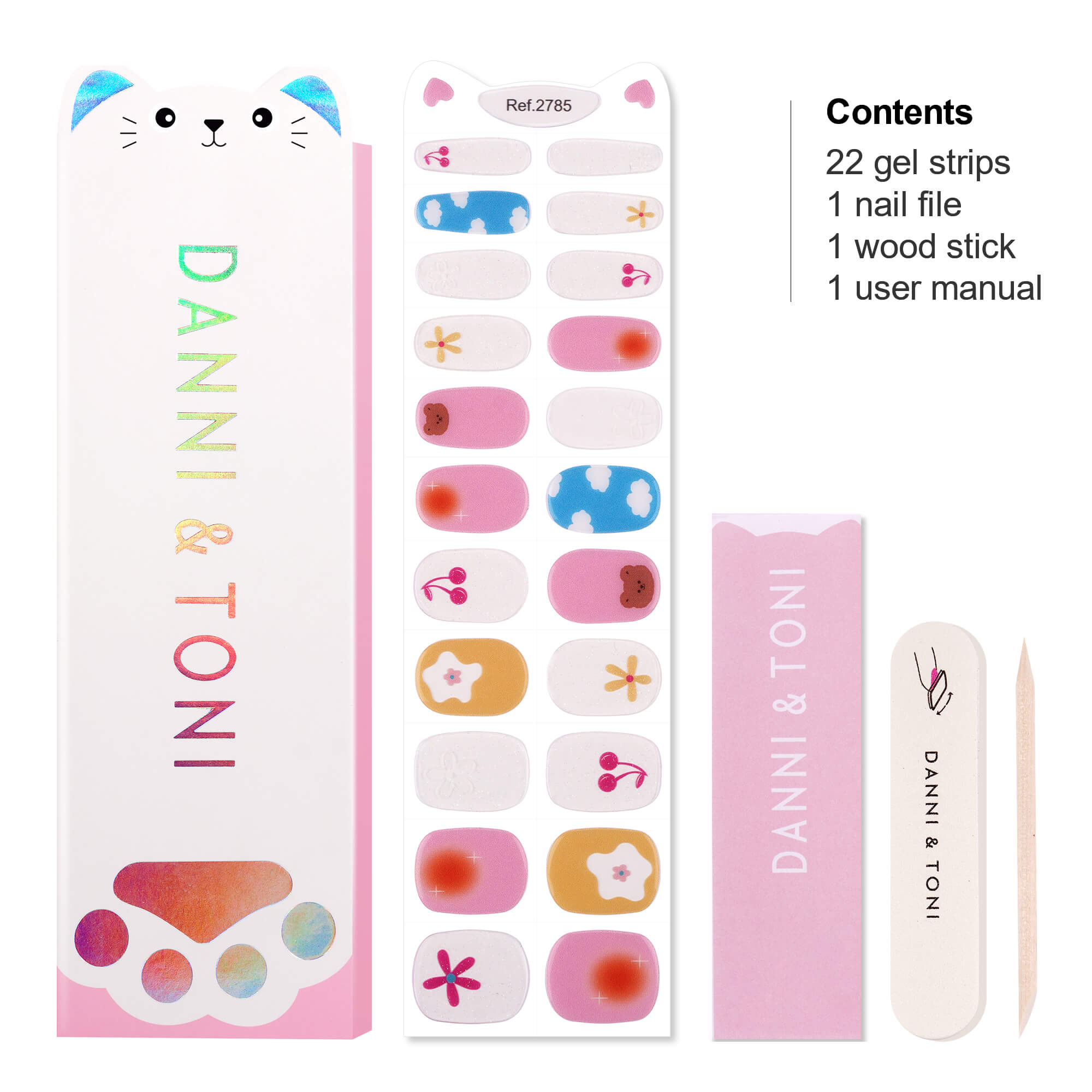 Cheerful Floral Fun Kids Nail Wraps | Sunny Buds - 2785