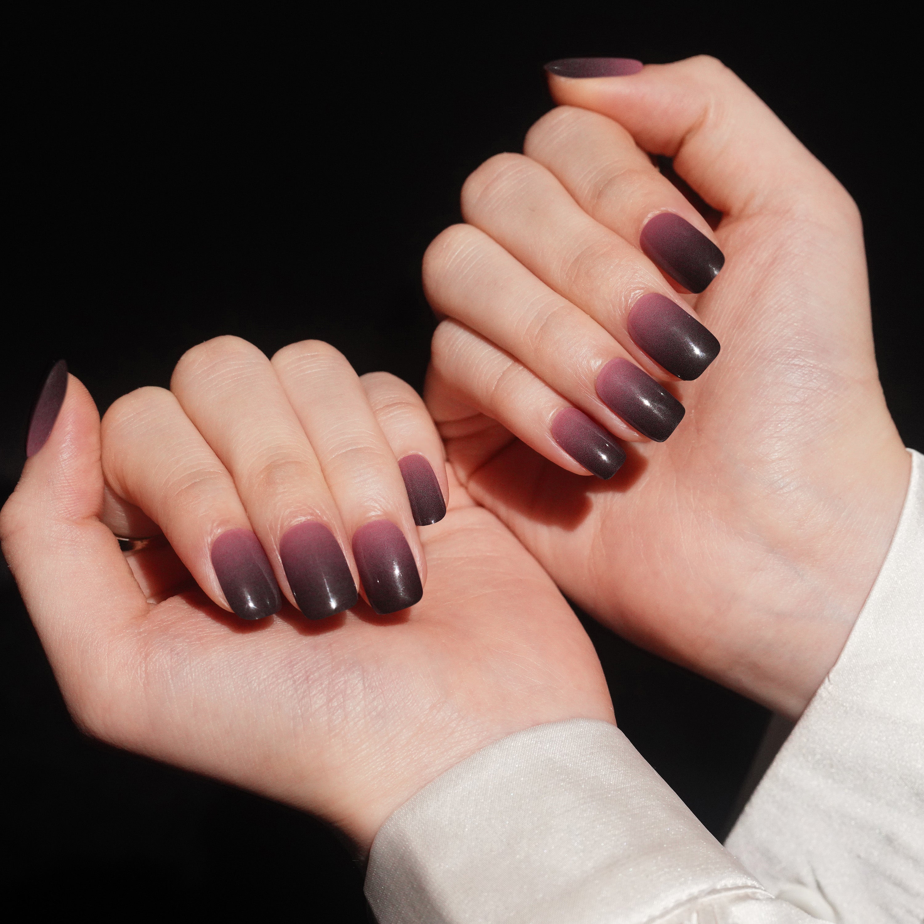 Muted Rose Pink Gel Nail Strips for an Elegant, Everyday Glow | Pink Shadow-2832