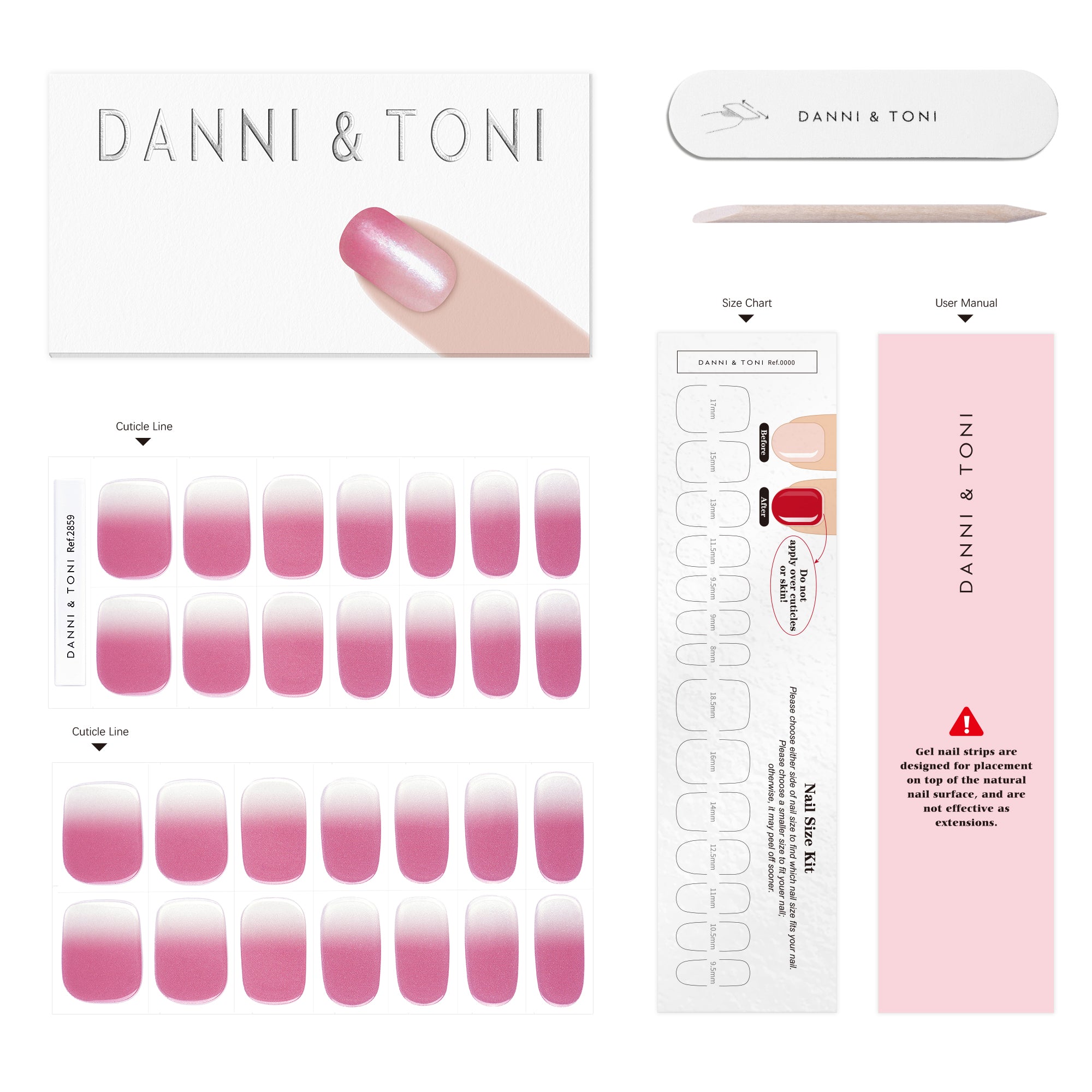 Soft Neutral Mauve Gel Nail Strips with a Clean, Minimal Glow | Mauve Breath-2859