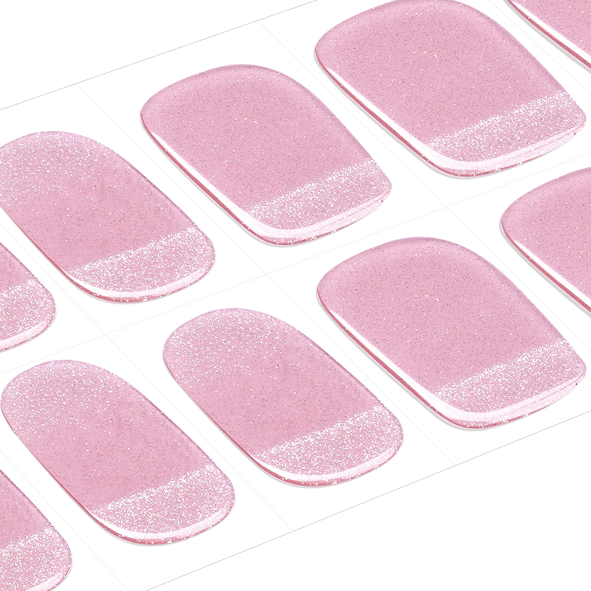Mystic Lavender Chrome Gel Nail Strips with Celestial Glow Finish | Twilight Halo-2900
