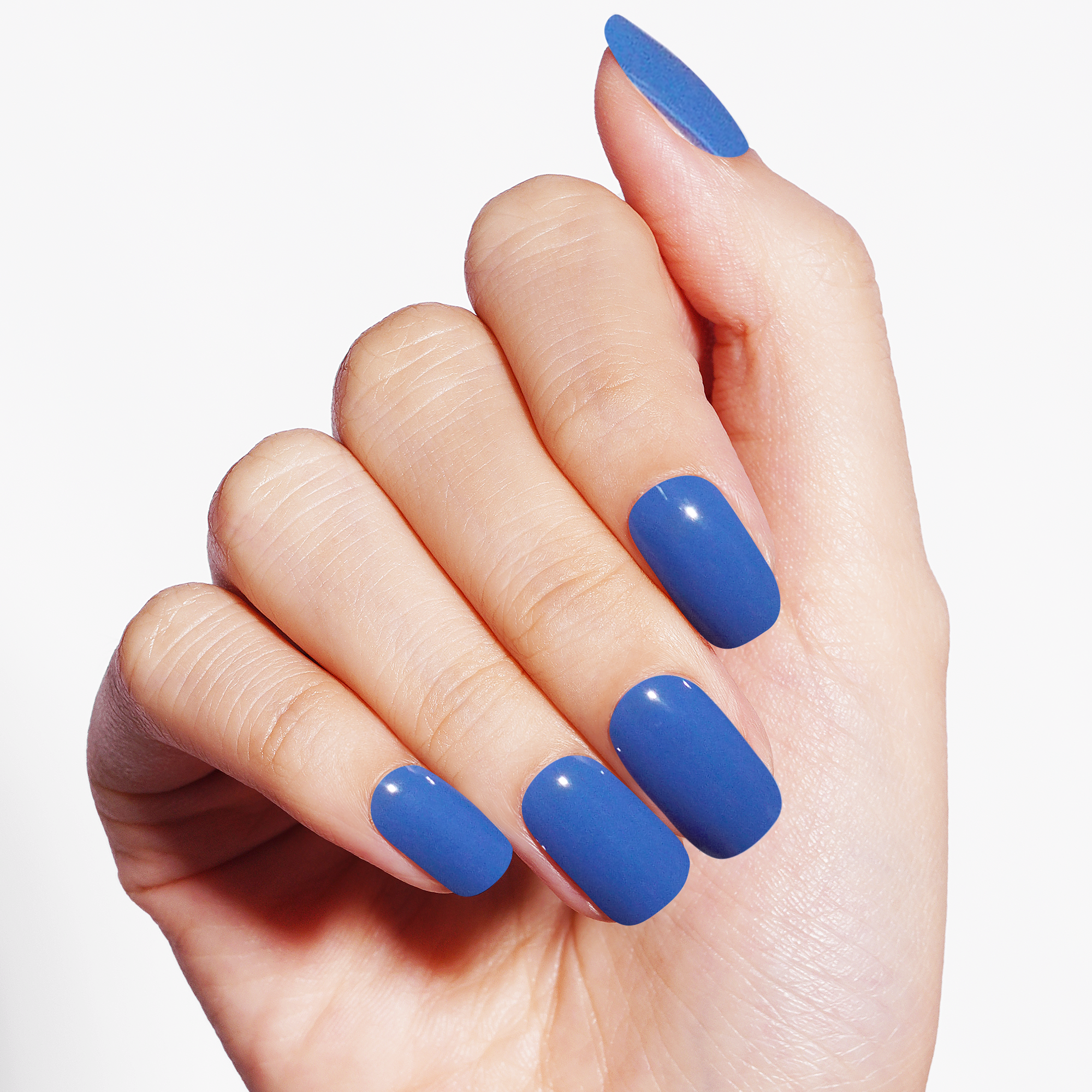 Deep Ocean Gel Nail Strips with Endless Blue Gloss Shine | Infinite Blue-2908